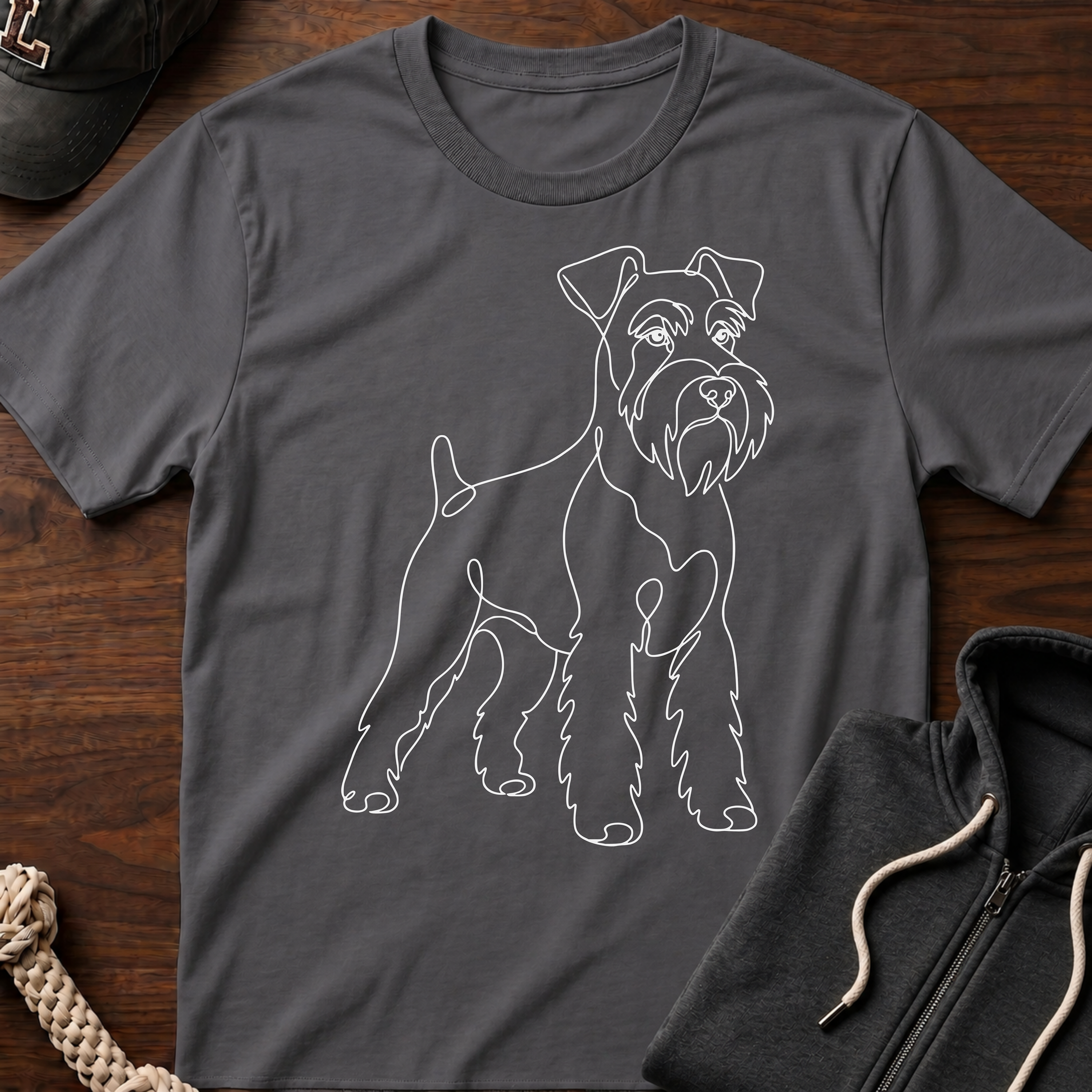 Wireframe_White T-Shirt
