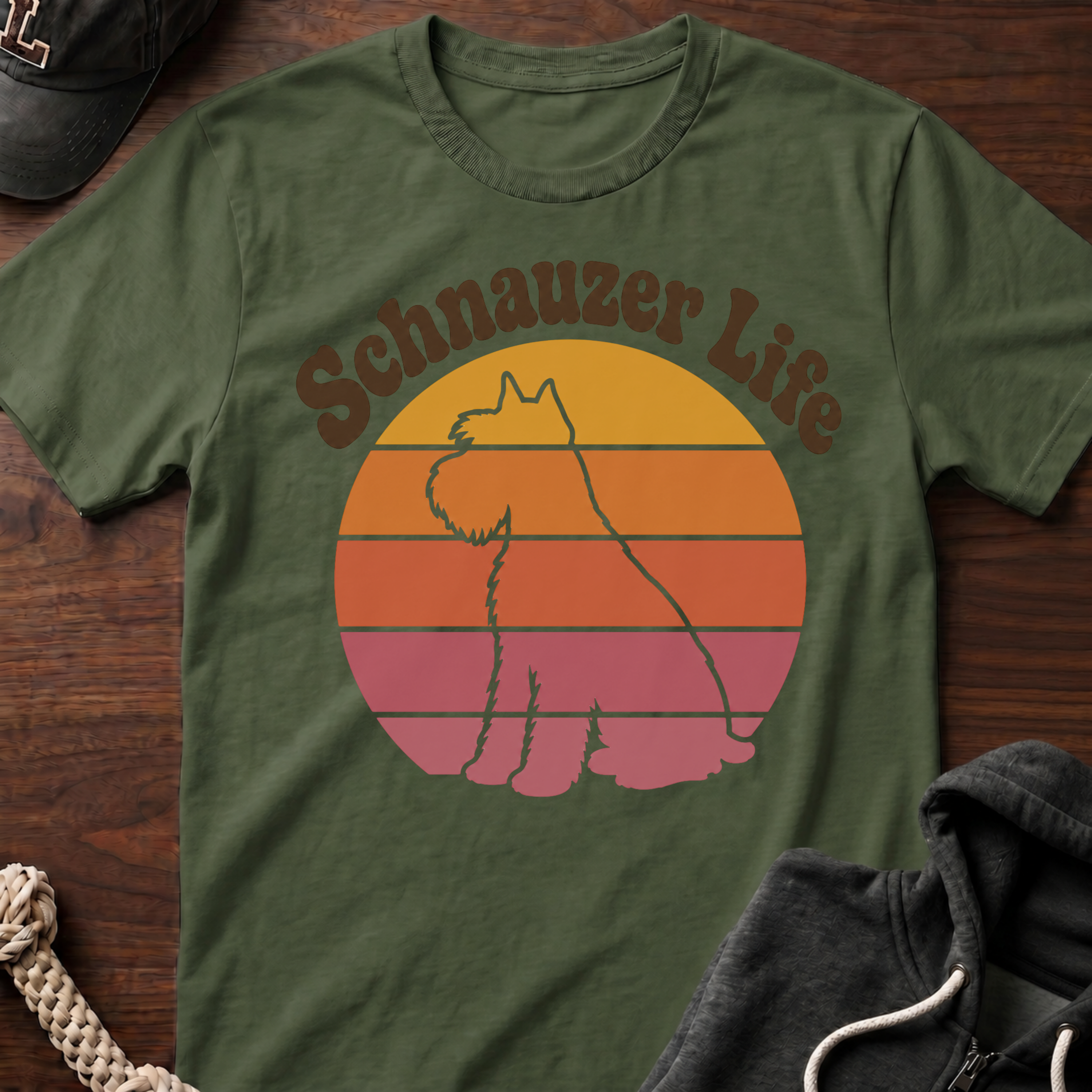 Retro Schnauzer Life T-Shirt_01