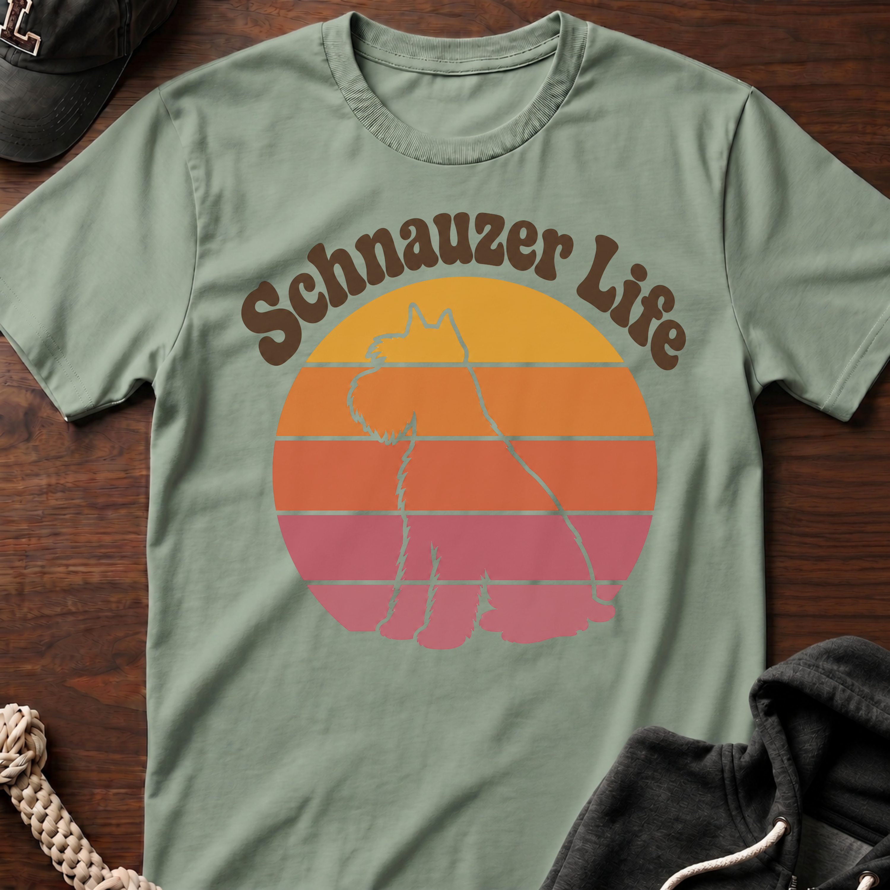 Retro Schnauzer Life T-Shirt_01
