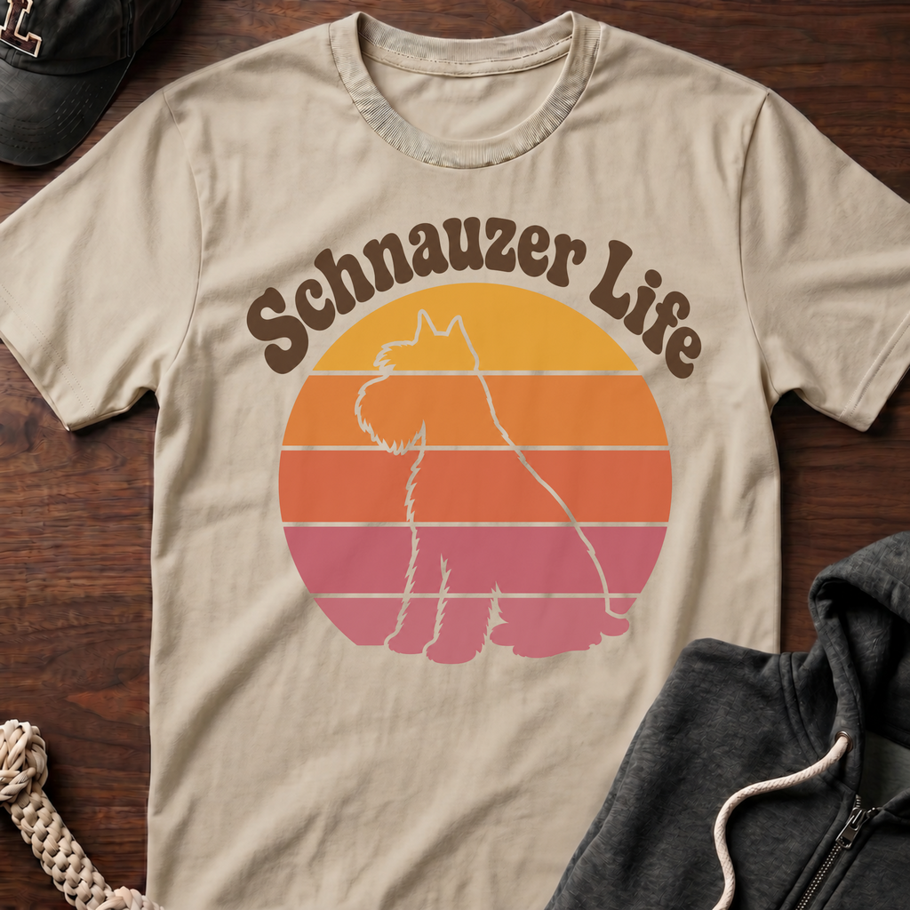Retro Schnauzer Life T-Shirt_01