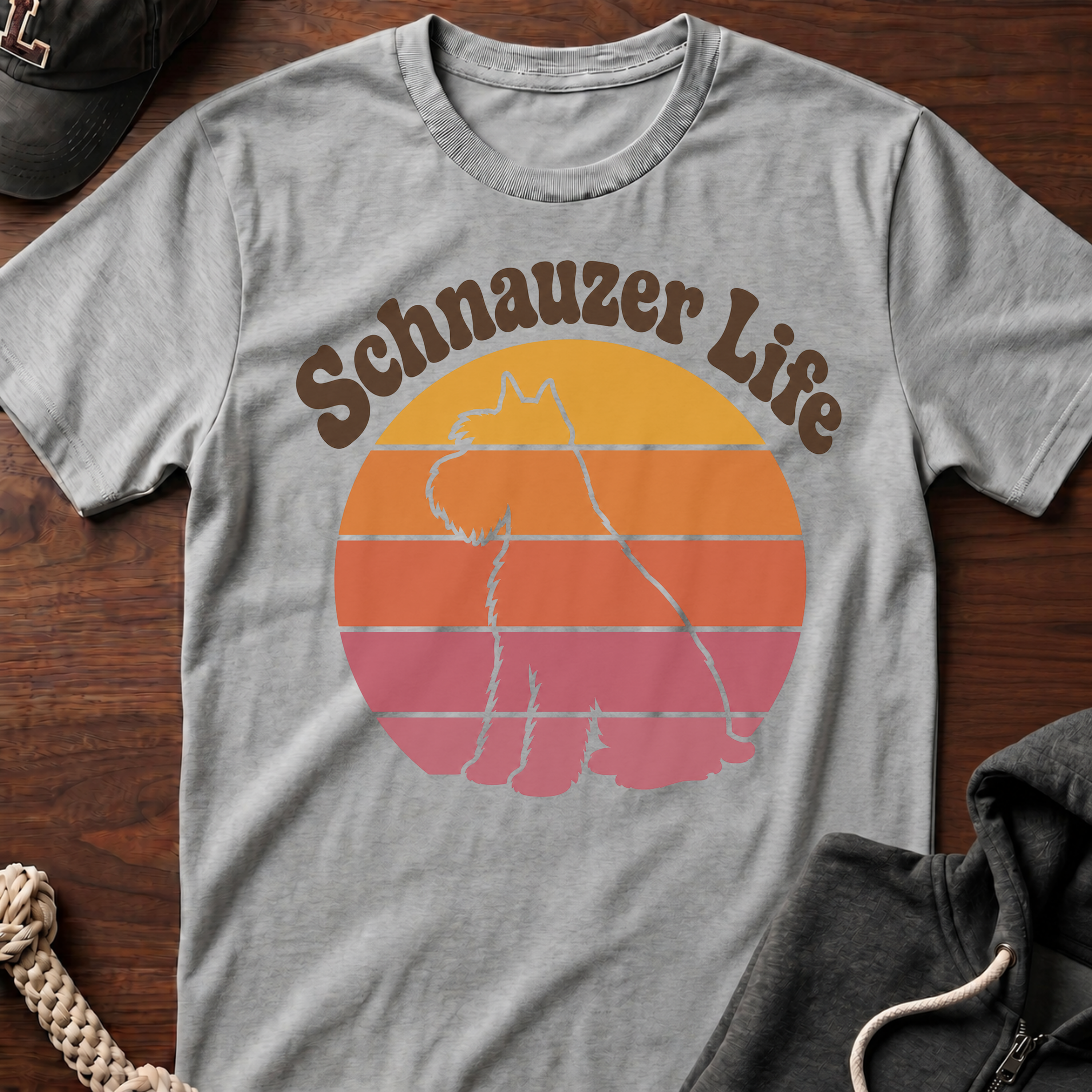 Retro Schnauzer Life T-Shirt_01