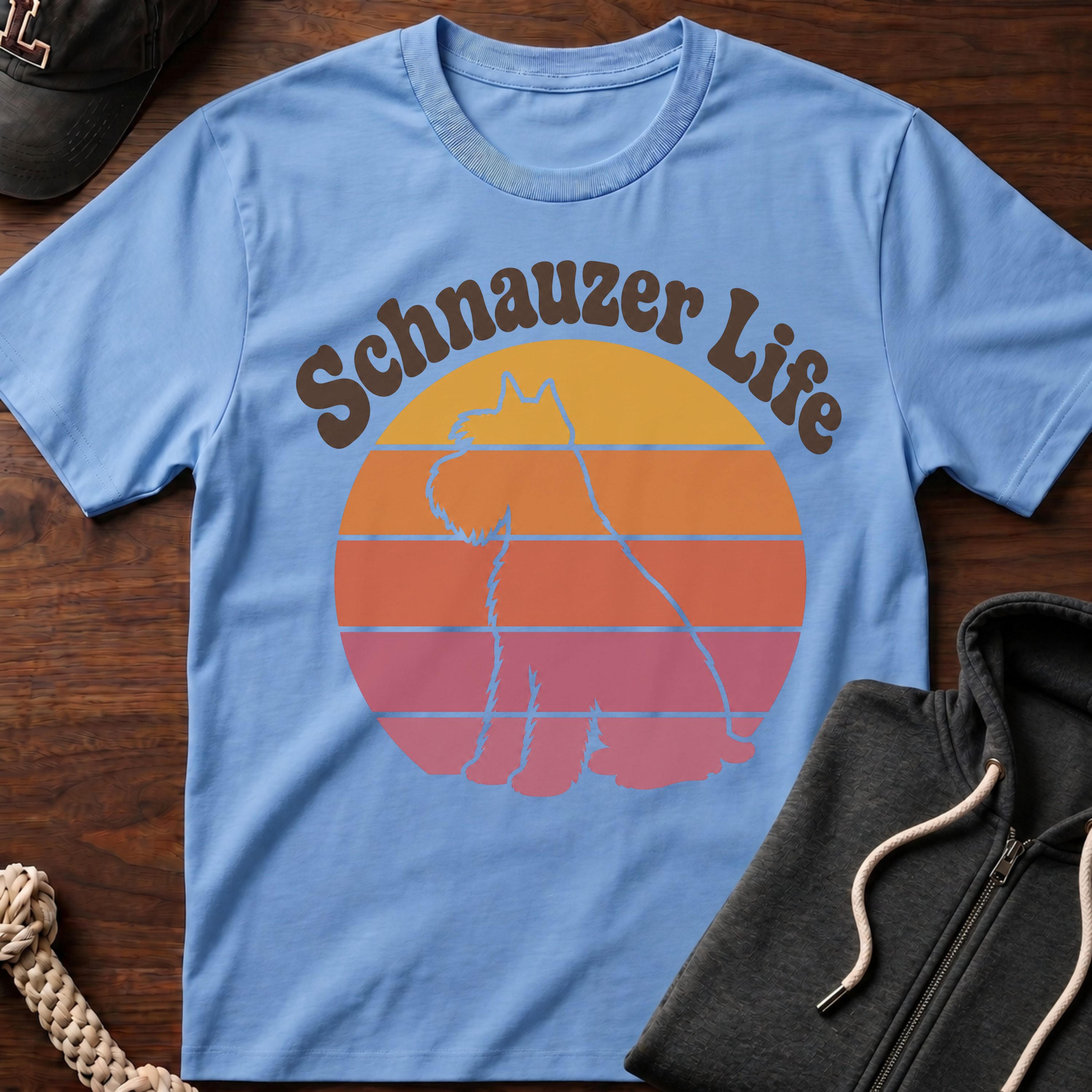 Retro Schnauzer Life T-Shirt_01