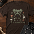 Schnauzer Mom Emb T-Shirt