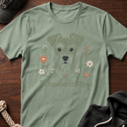 Schnauzer Mom Emb T-Shirt
