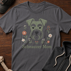 Schnauzer Mom Emb T-Shirt
