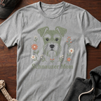 Schnauzer Mom Emb T-Shirt