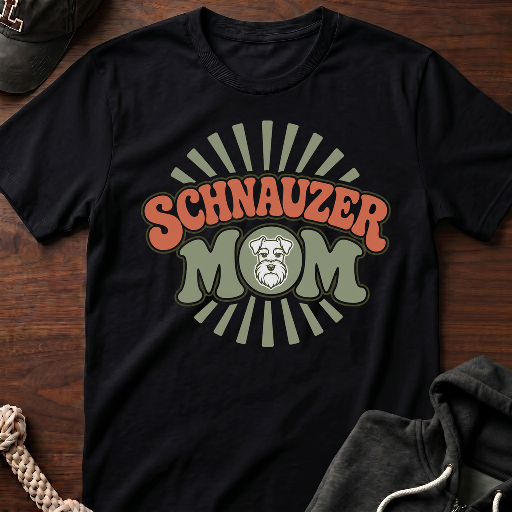 Schnauzer Mom Burst T-Shirt