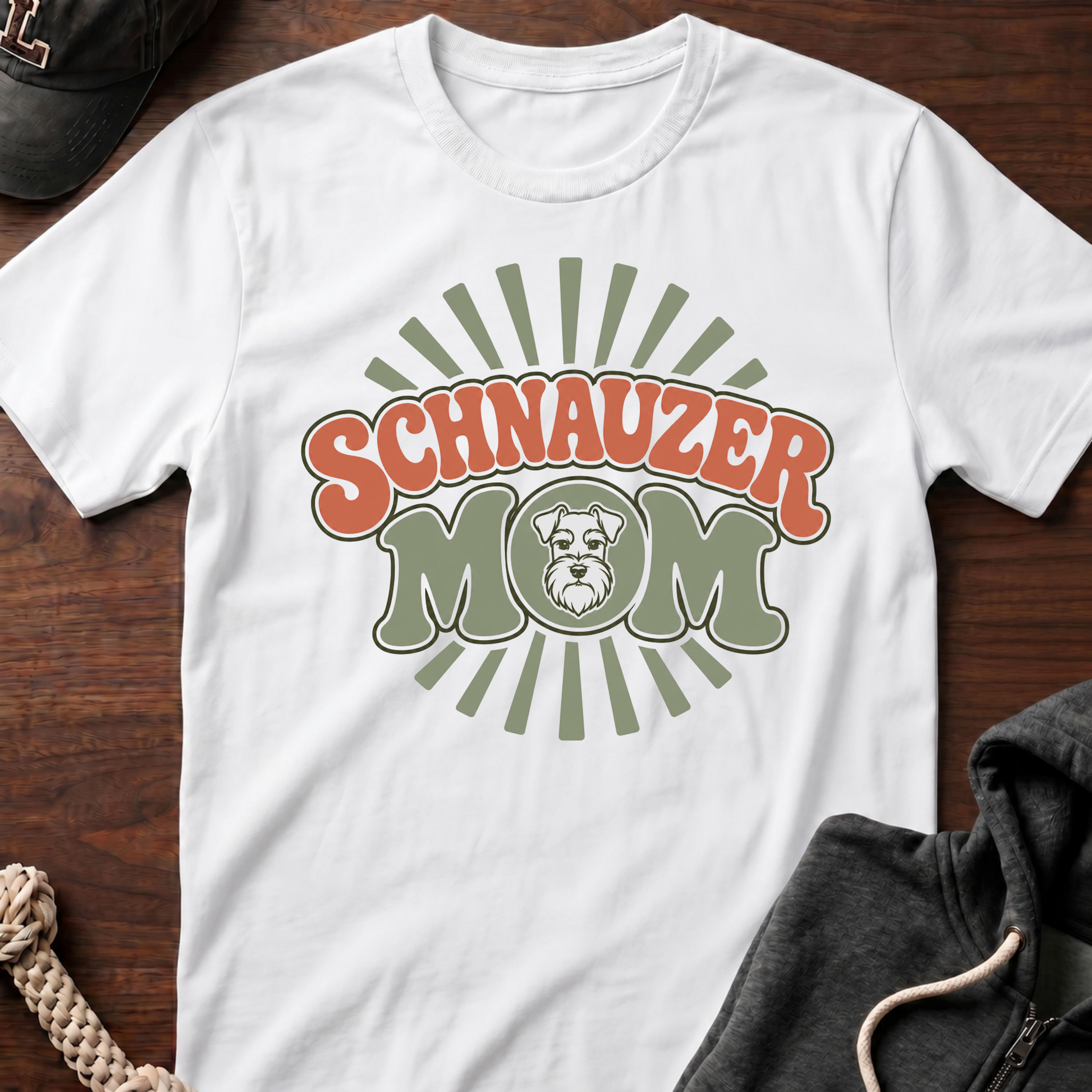 Schnauzer Mom Burst T-Shirt