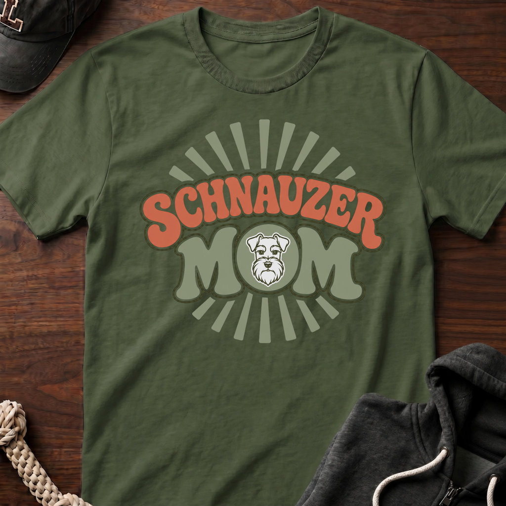 Schnauzer Mom Burst T-Shirt