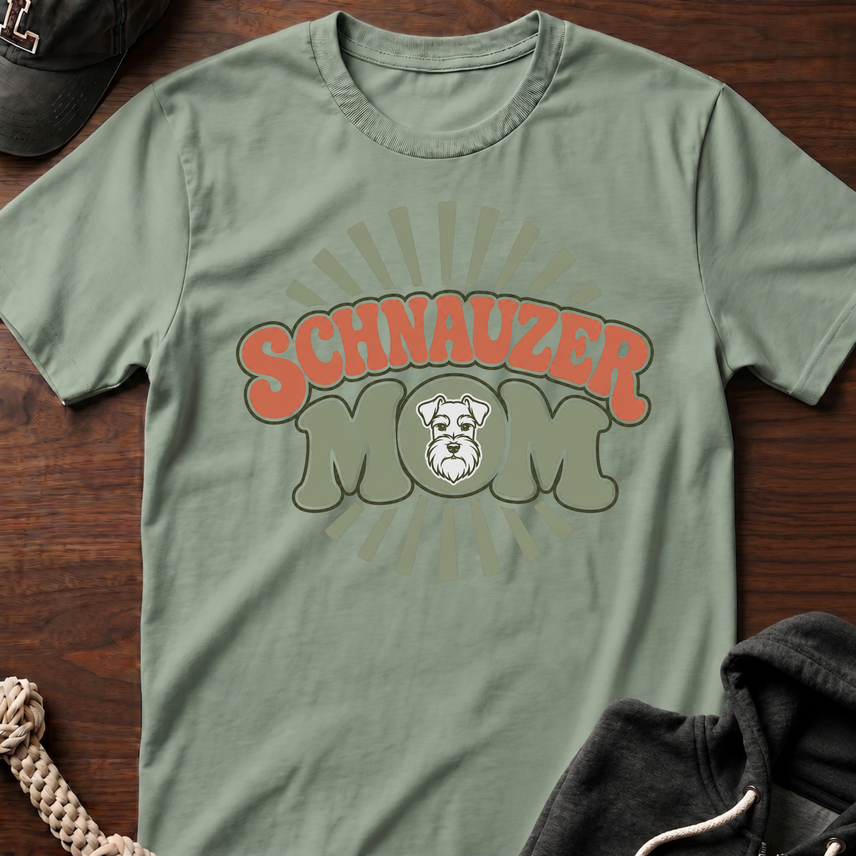 Schnauzer Mom Burst T-Shirt