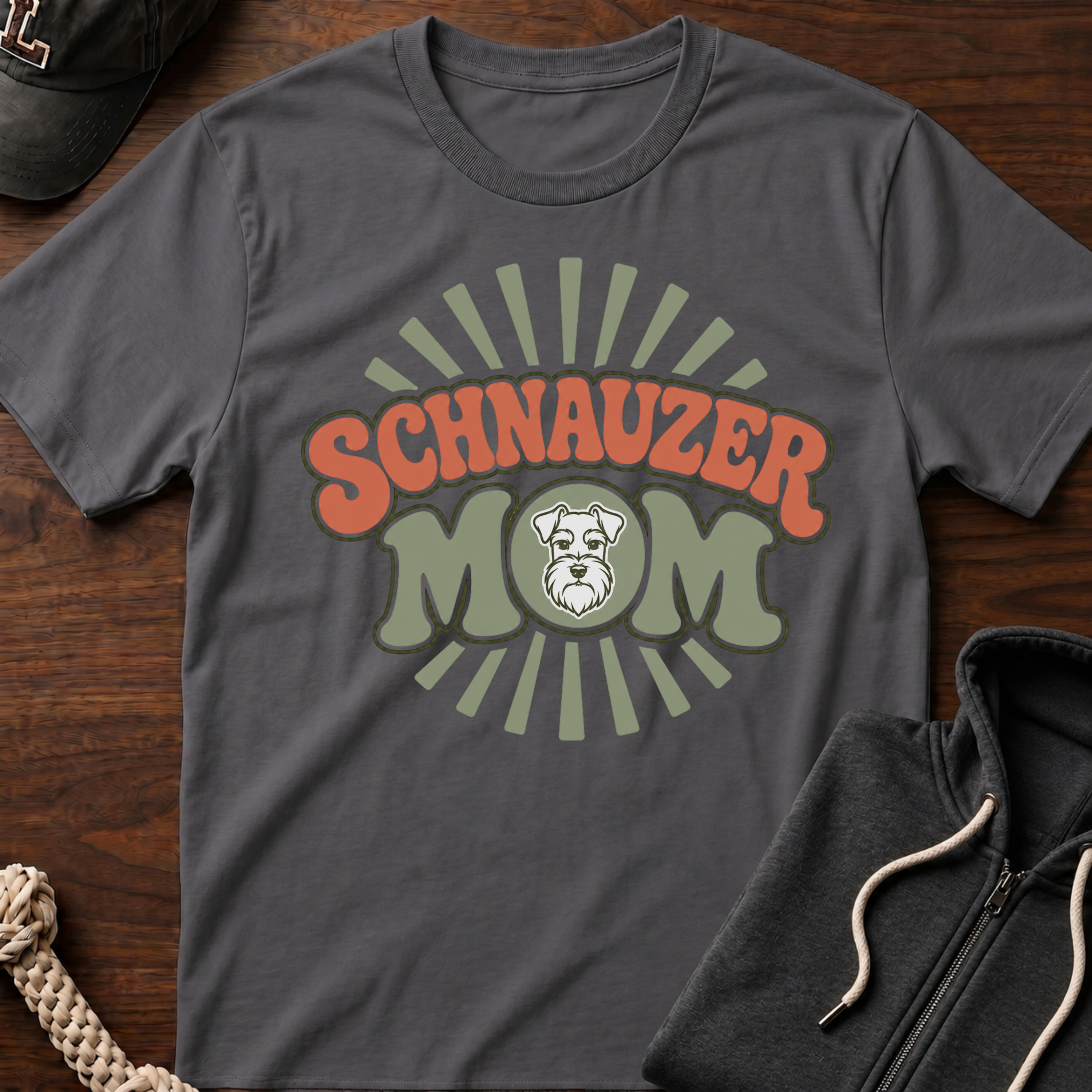 Schnauzer Mom Burst T-Shirt