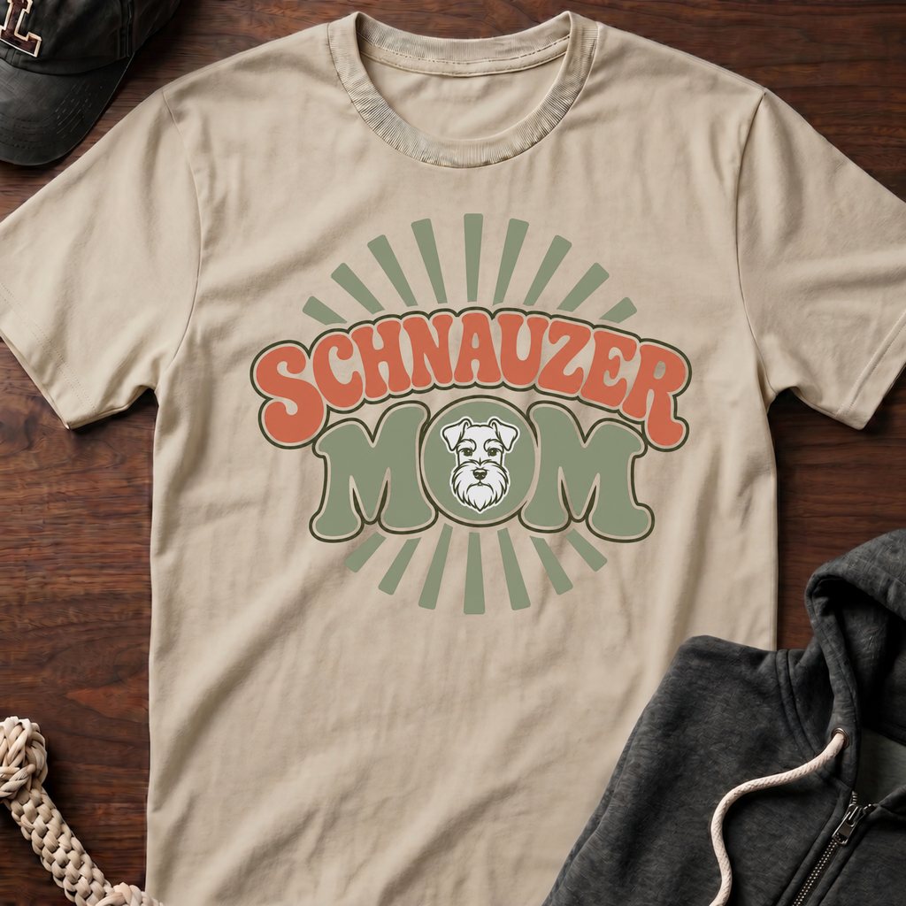 Schnauzer Mom Burst T-Shirt