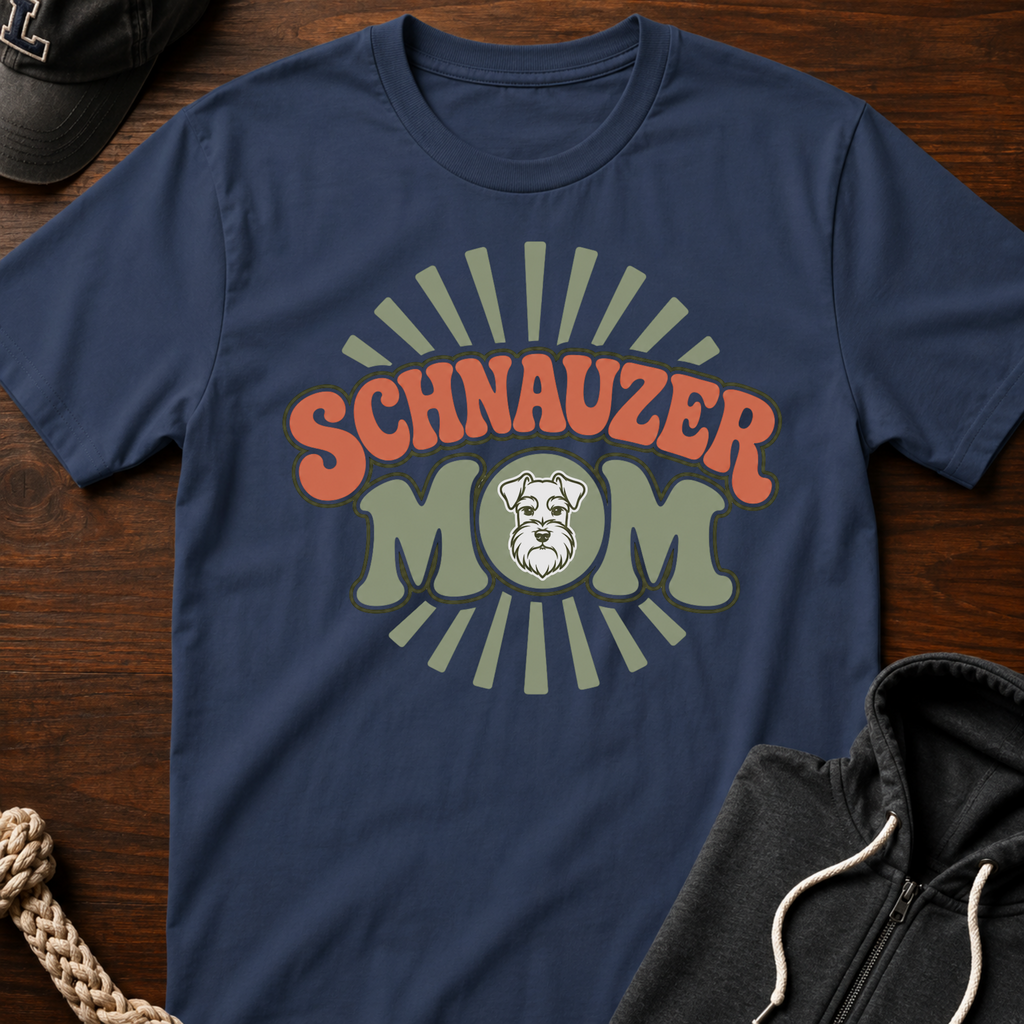 Schnauzer Mom Burst T-Shirt