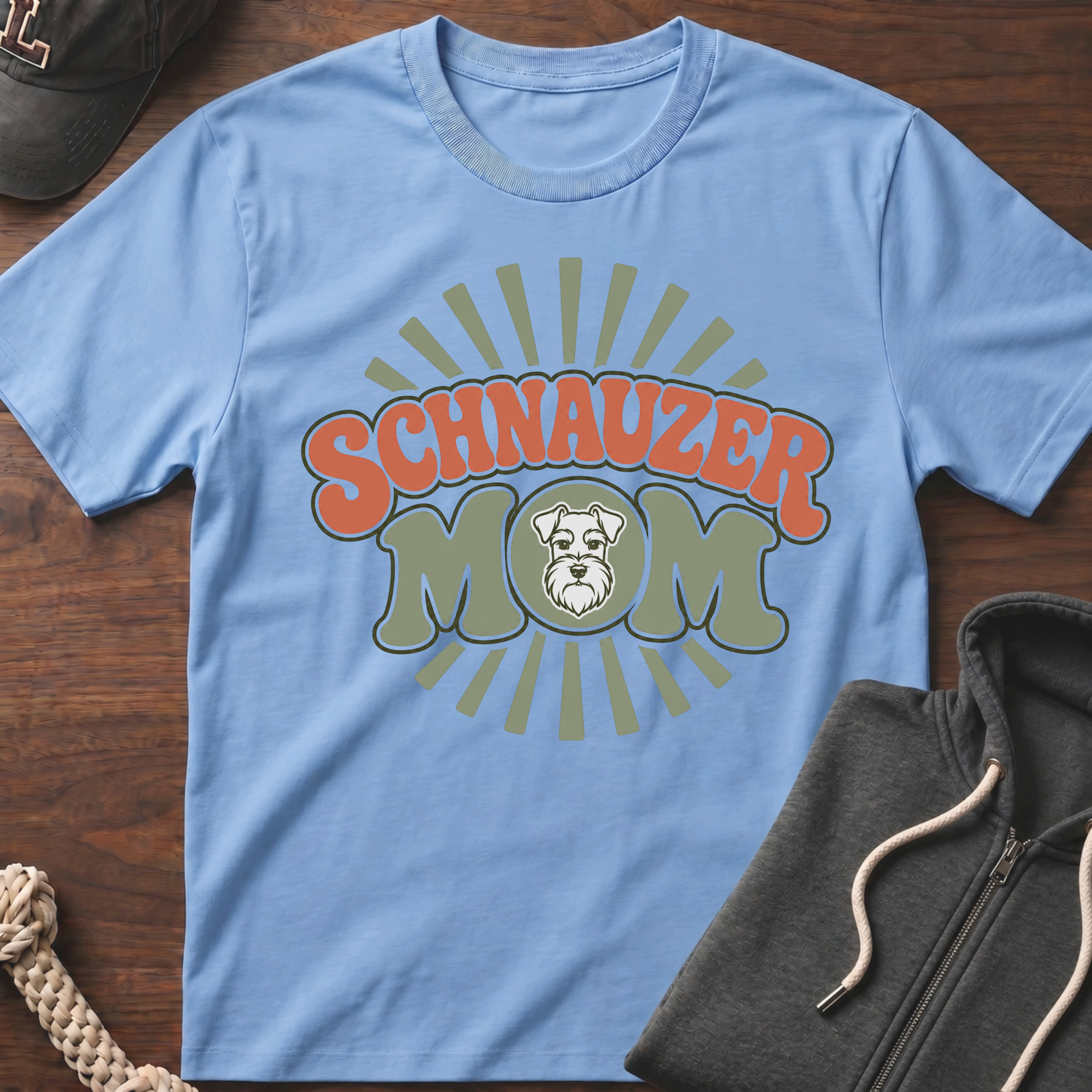 Schnauzer Mom Burst T-Shirt