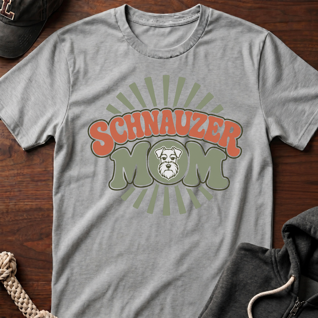 Schnauzer Mom Burst T-Shirt