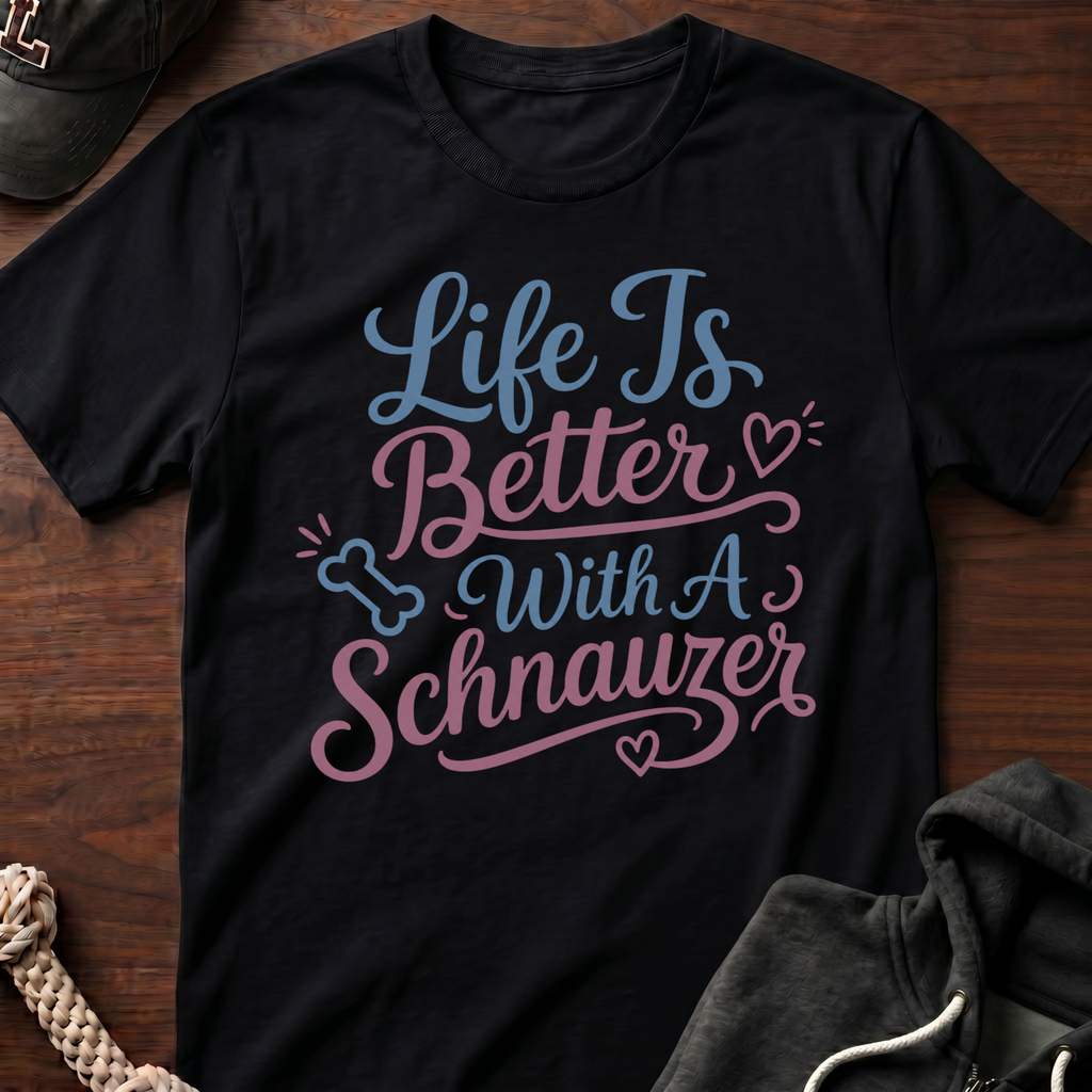 With A Schnauzer T-Shirt