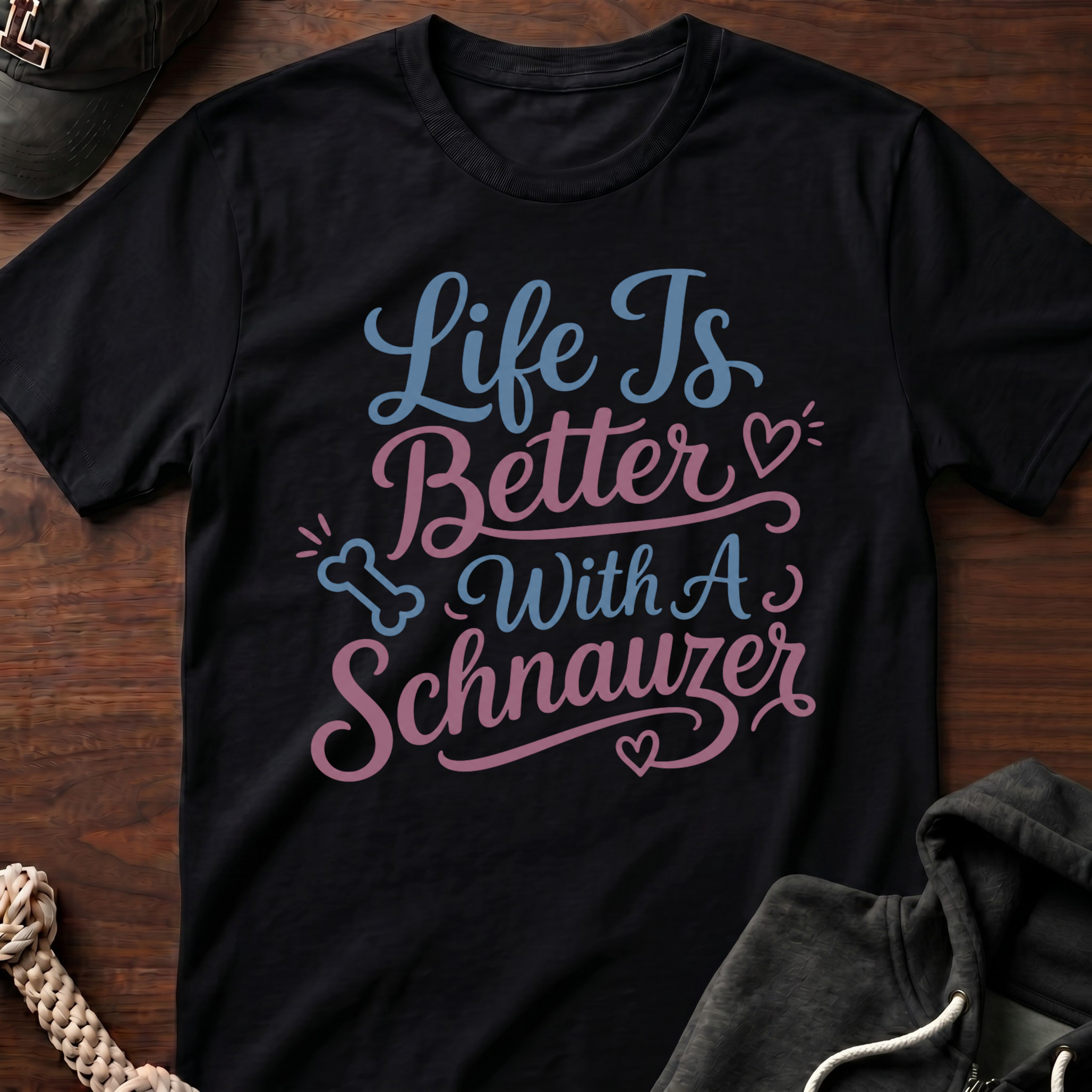 With A Schnauzer T-Shirt