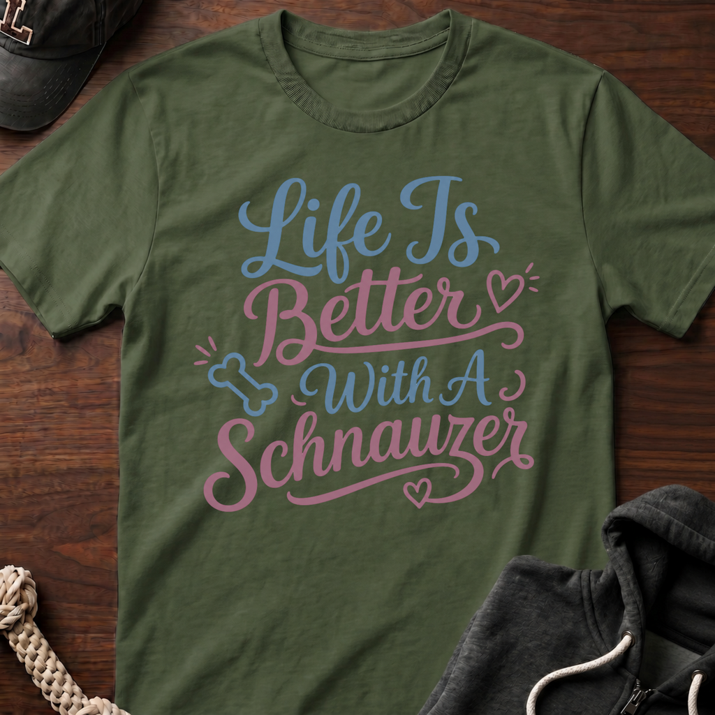 With A Schnauzer T-Shirt