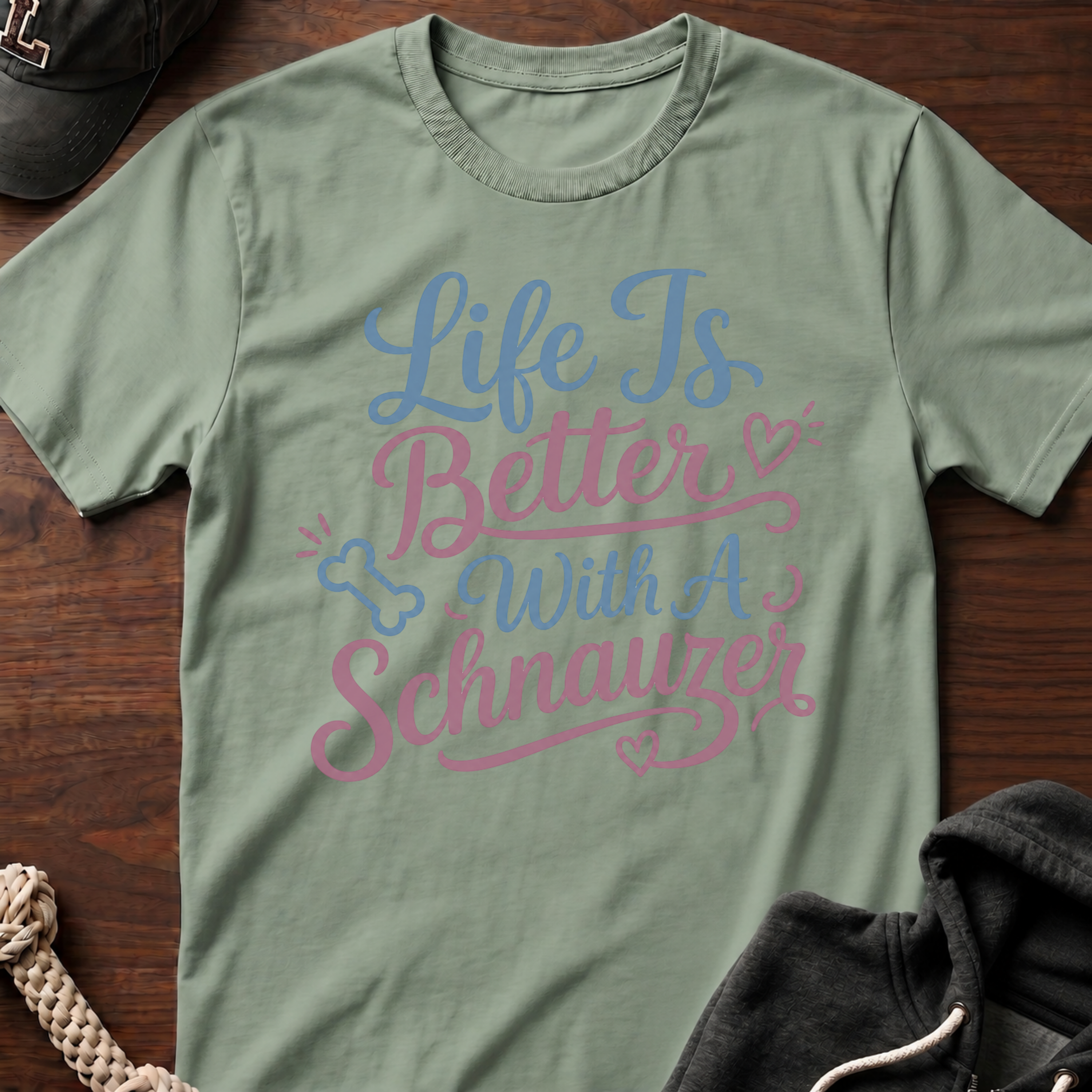 With A Schnauzer T-Shirt