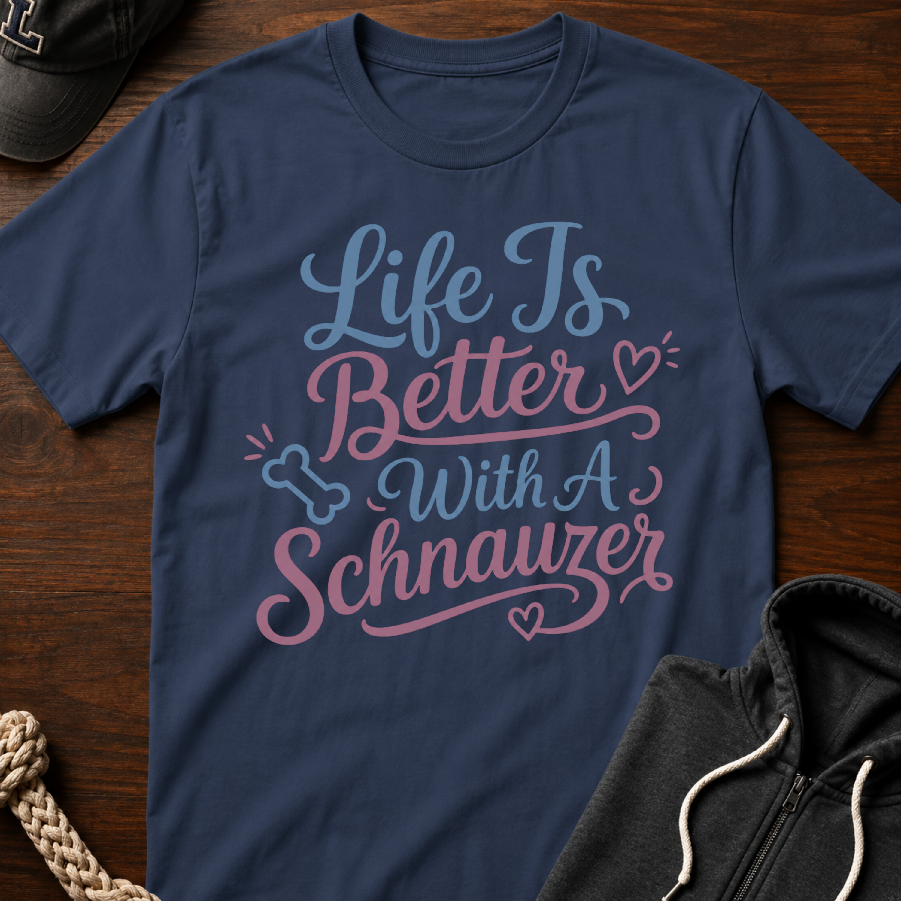 With A Schnauzer T-Shirt