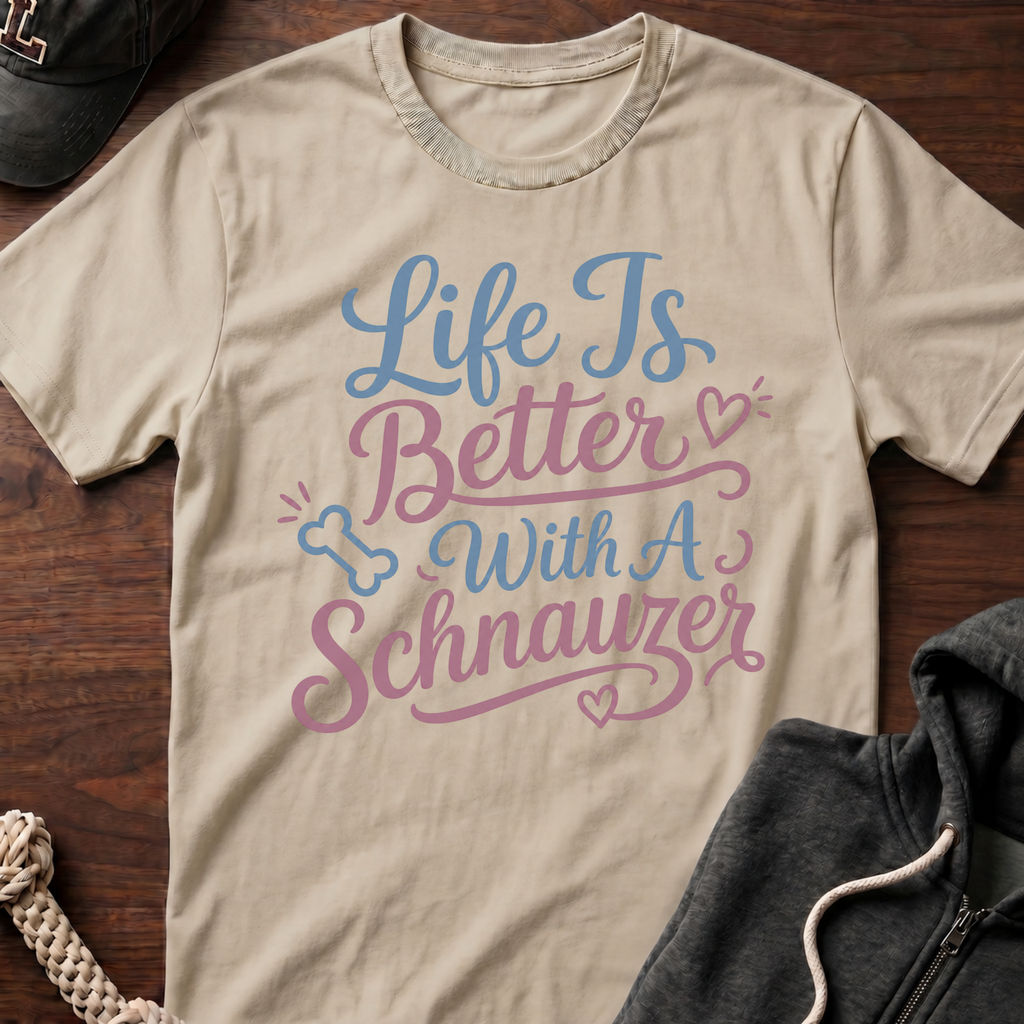 With A Schnauzer T-Shirt