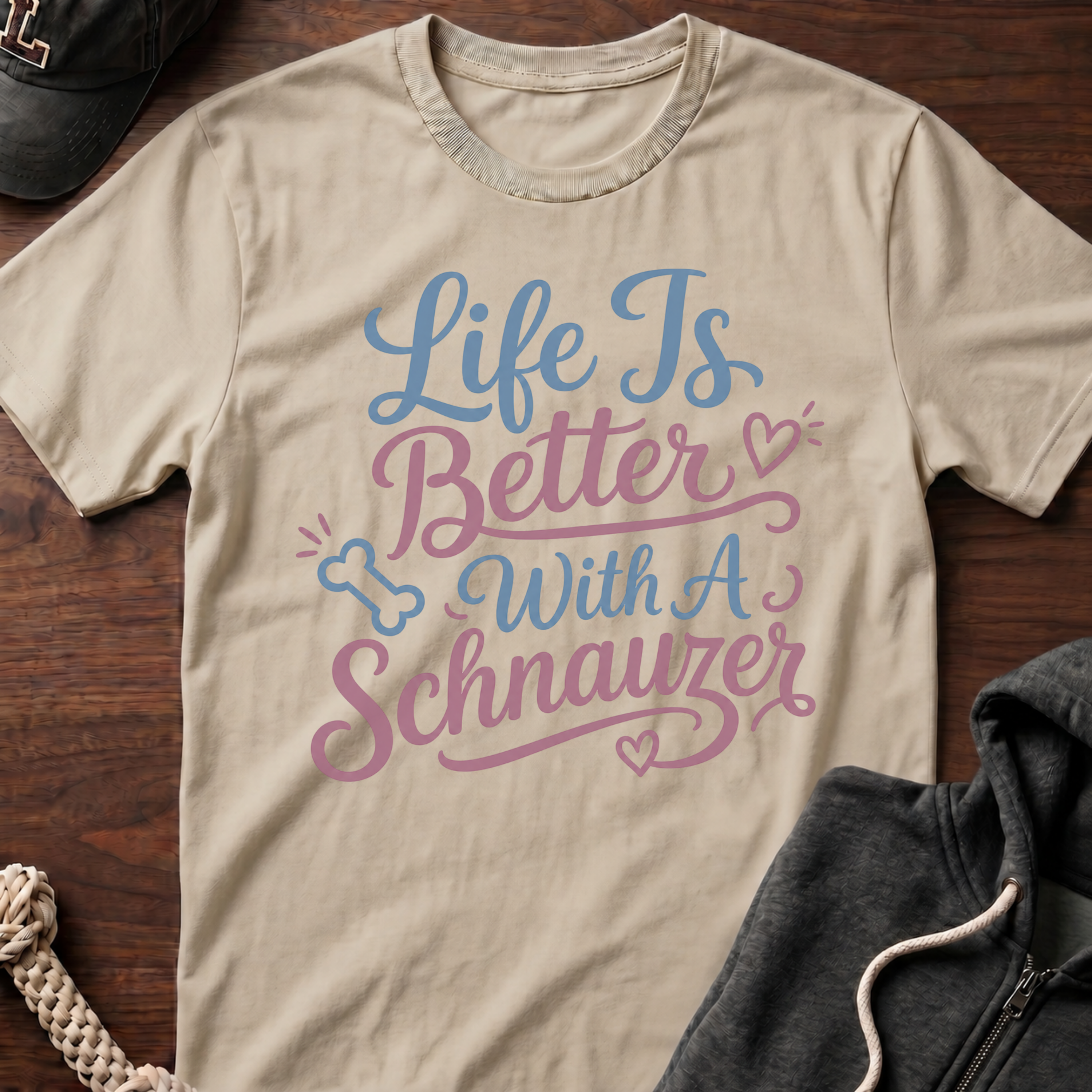 With A Schnauzer T-Shirt
