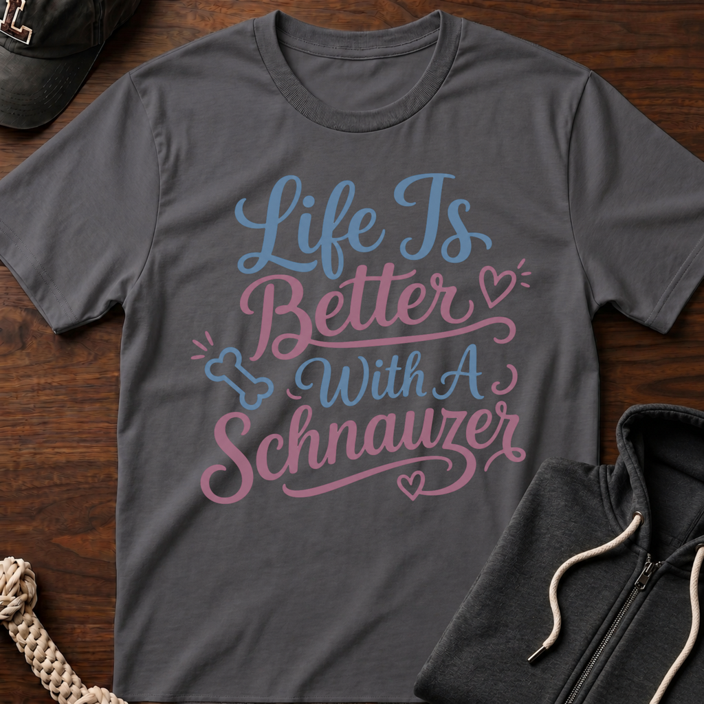 With A Schnauzer T-Shirt