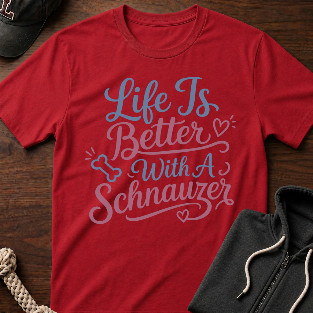 With A Schnauzer T-Shirt