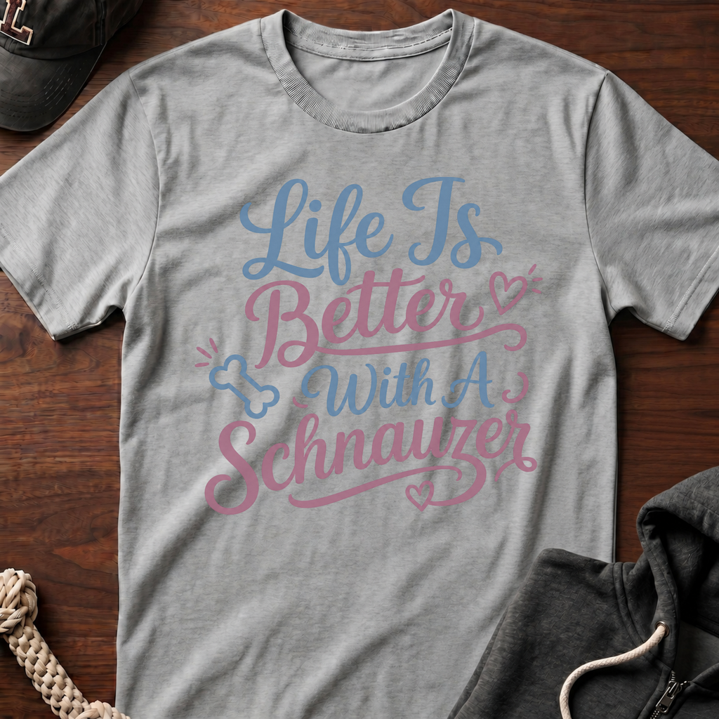 With A Schnauzer T-Shirt