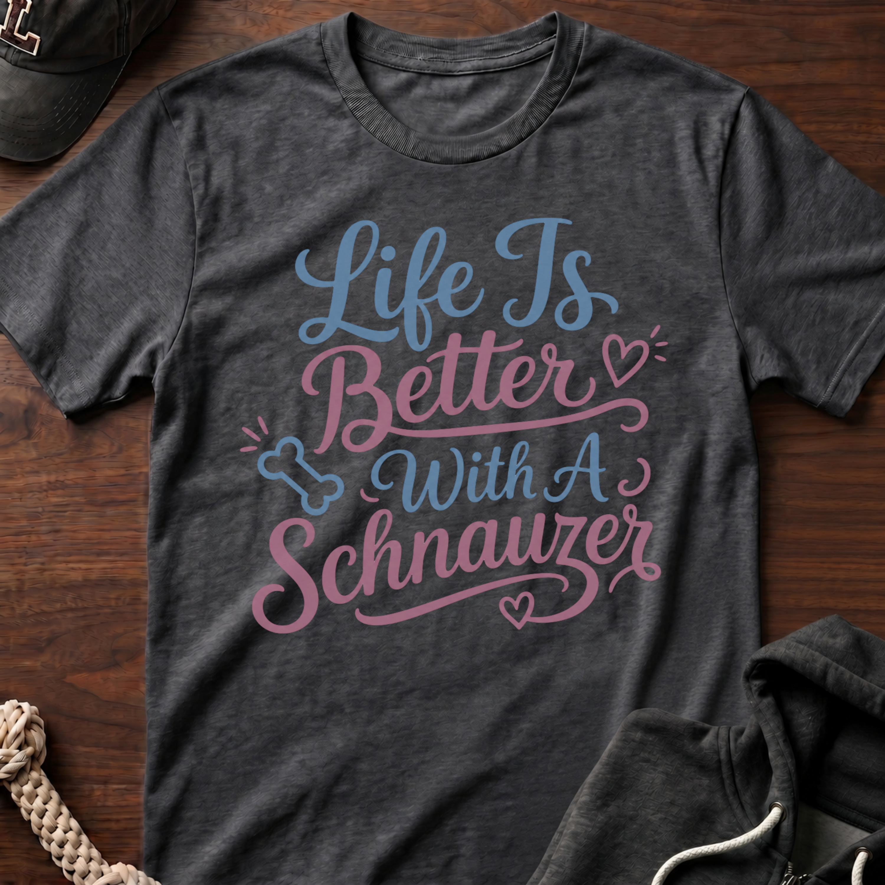 With A Schnauzer T-Shirt