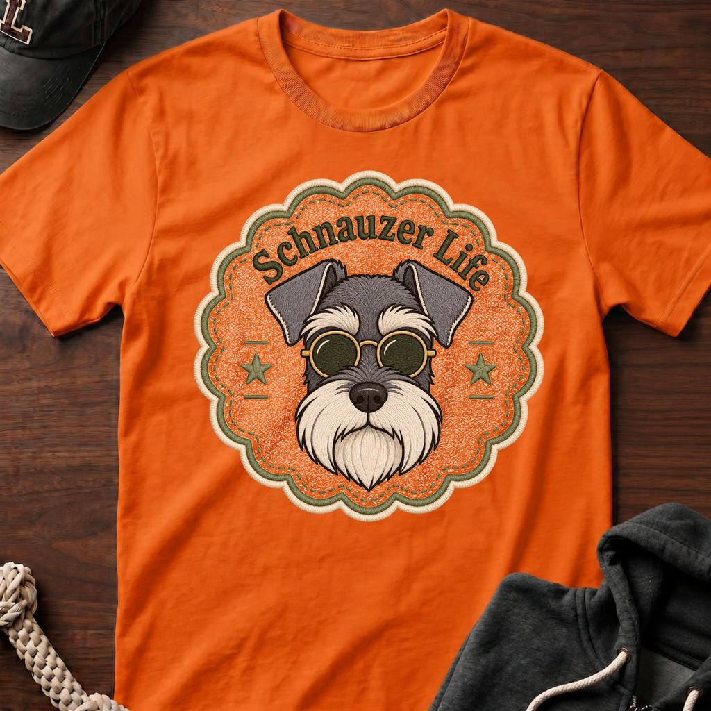 Schnauzer Life Emb T-Shirt