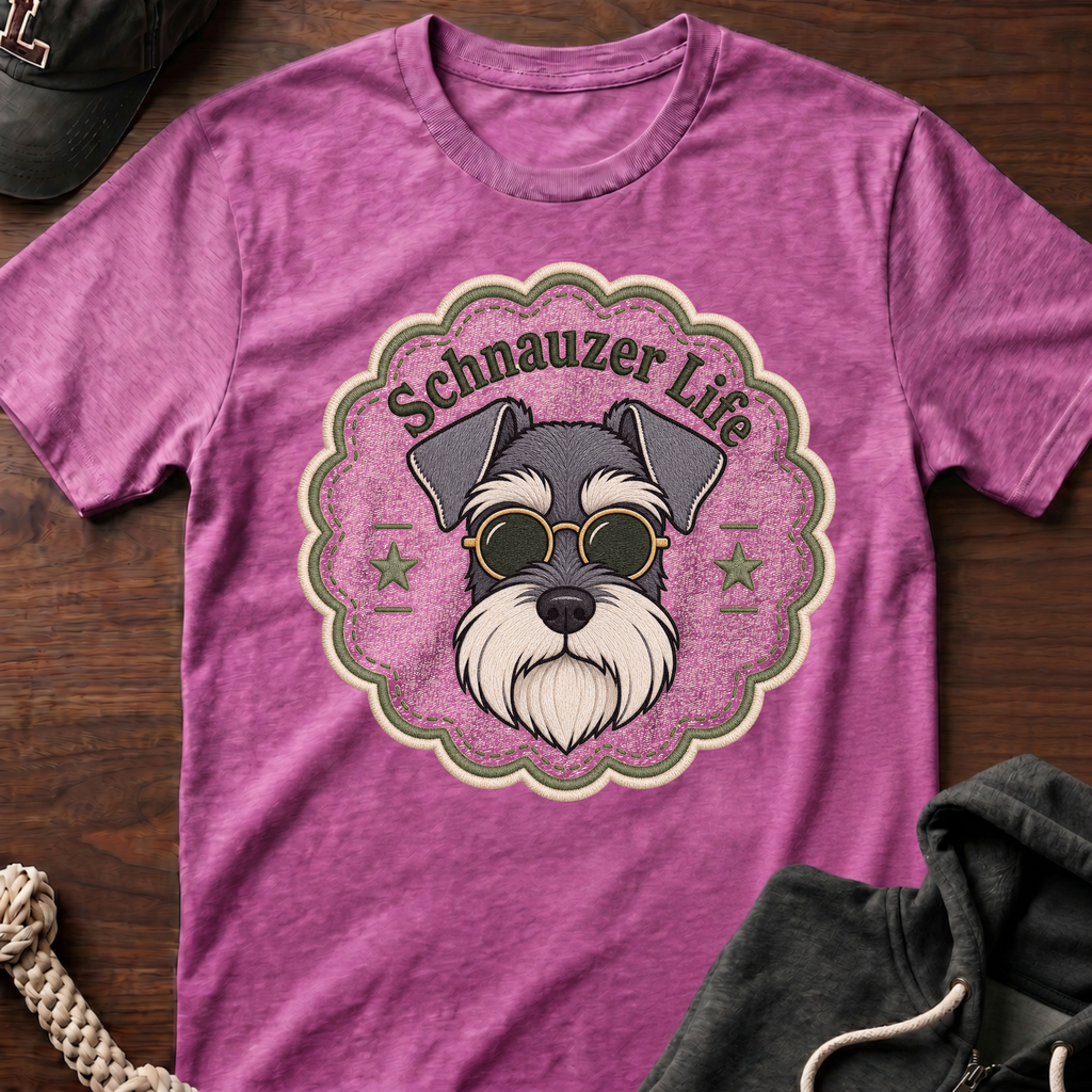 Schnauzer Life Emb T-Shirt