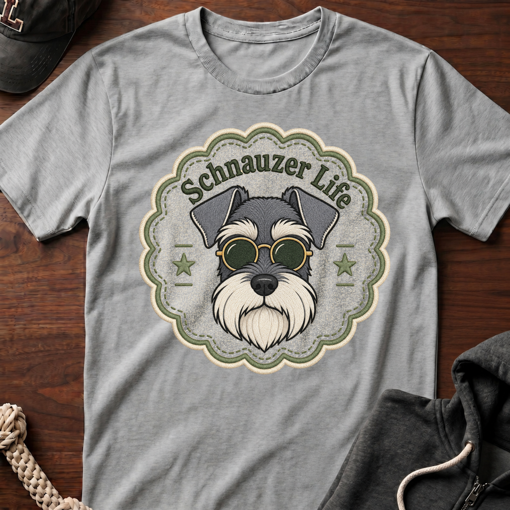 Schnauzer Life Emb T-Shirt