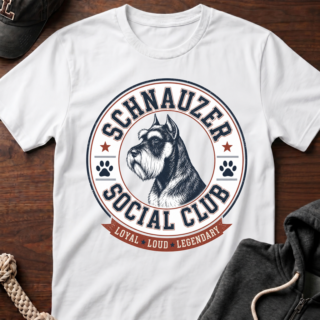 Schnauzer Social Club 02 T-Shirt