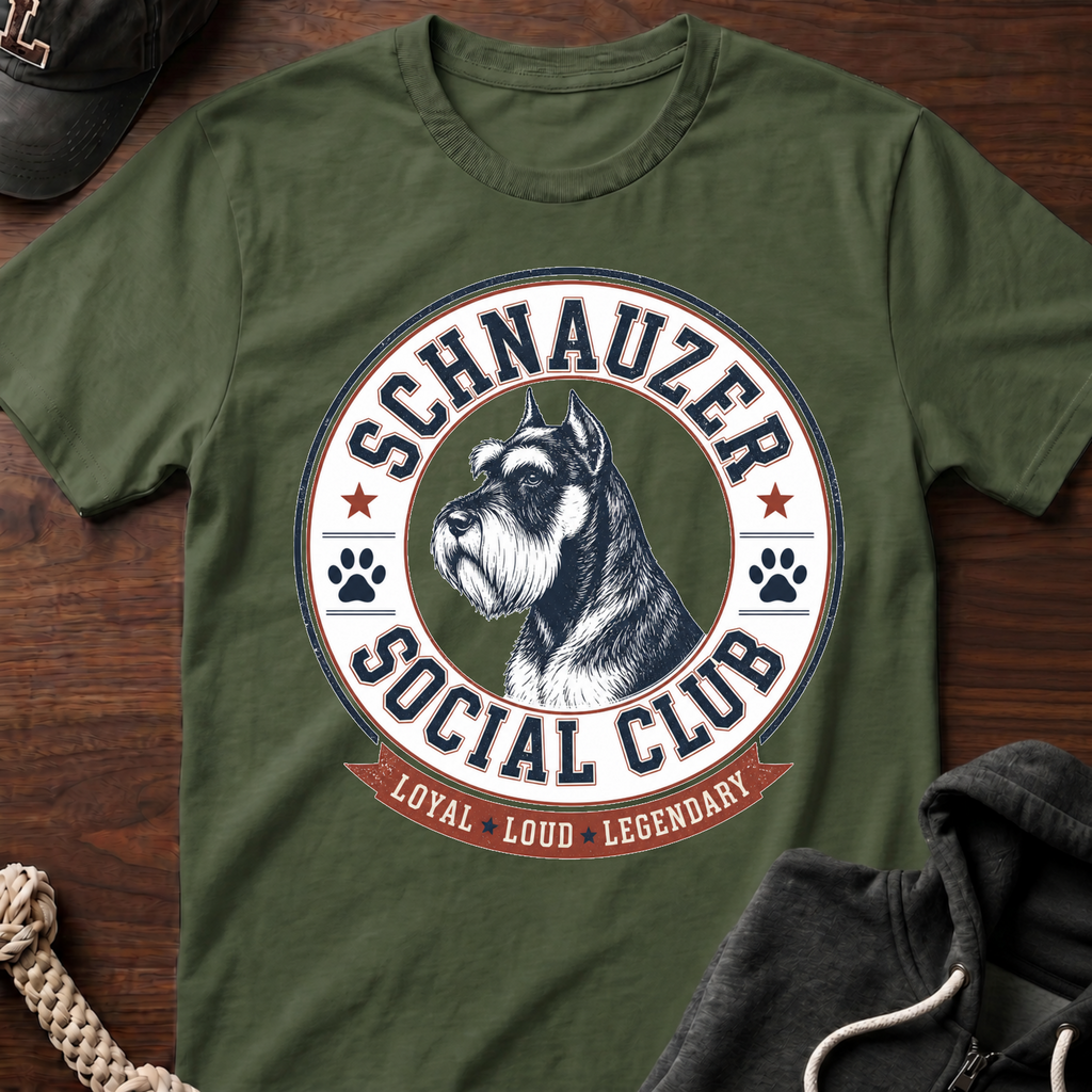Schnauzer Social Club 02 T-Shirt