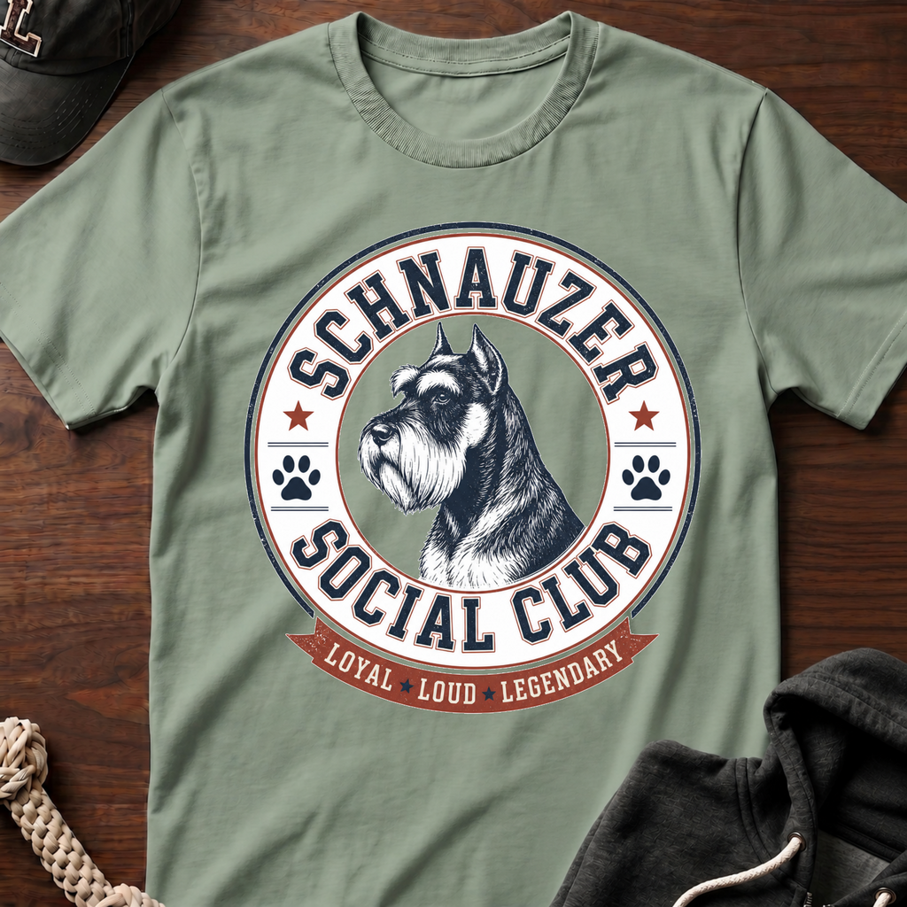 Schnauzer Social Club 02 T-Shirt
