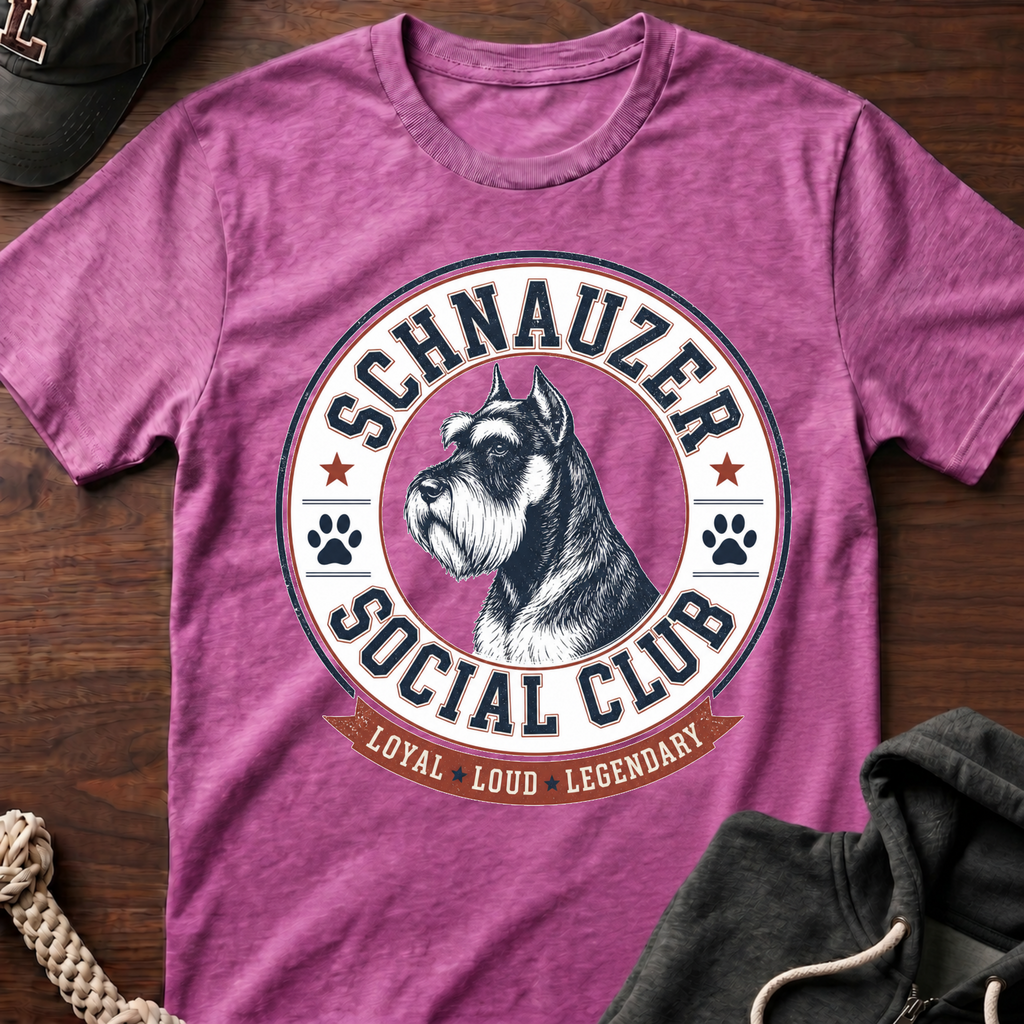 Schnauzer Social Club 02 T-Shirt