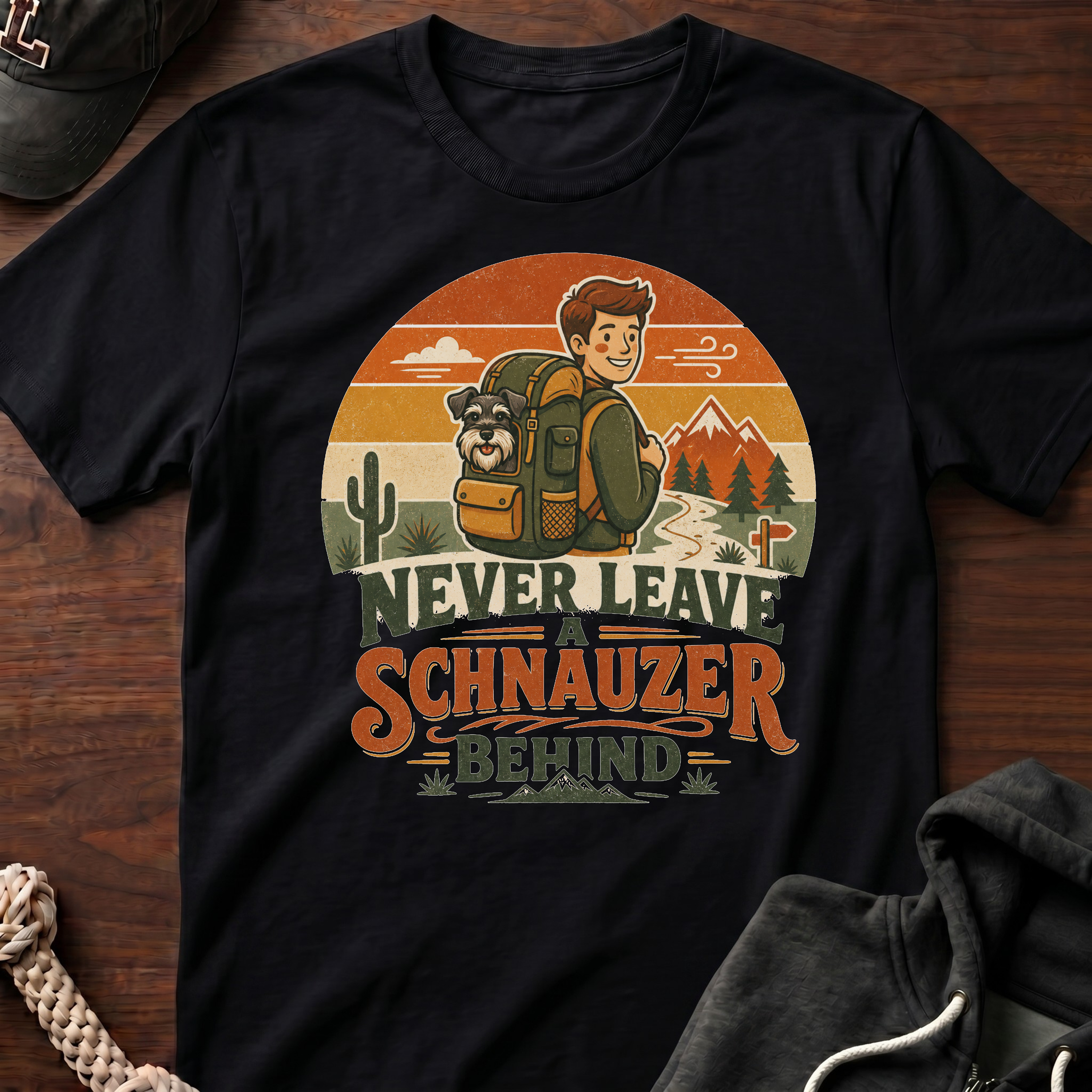 Never Leave A Schnauzer Behind 02 T-Shirt