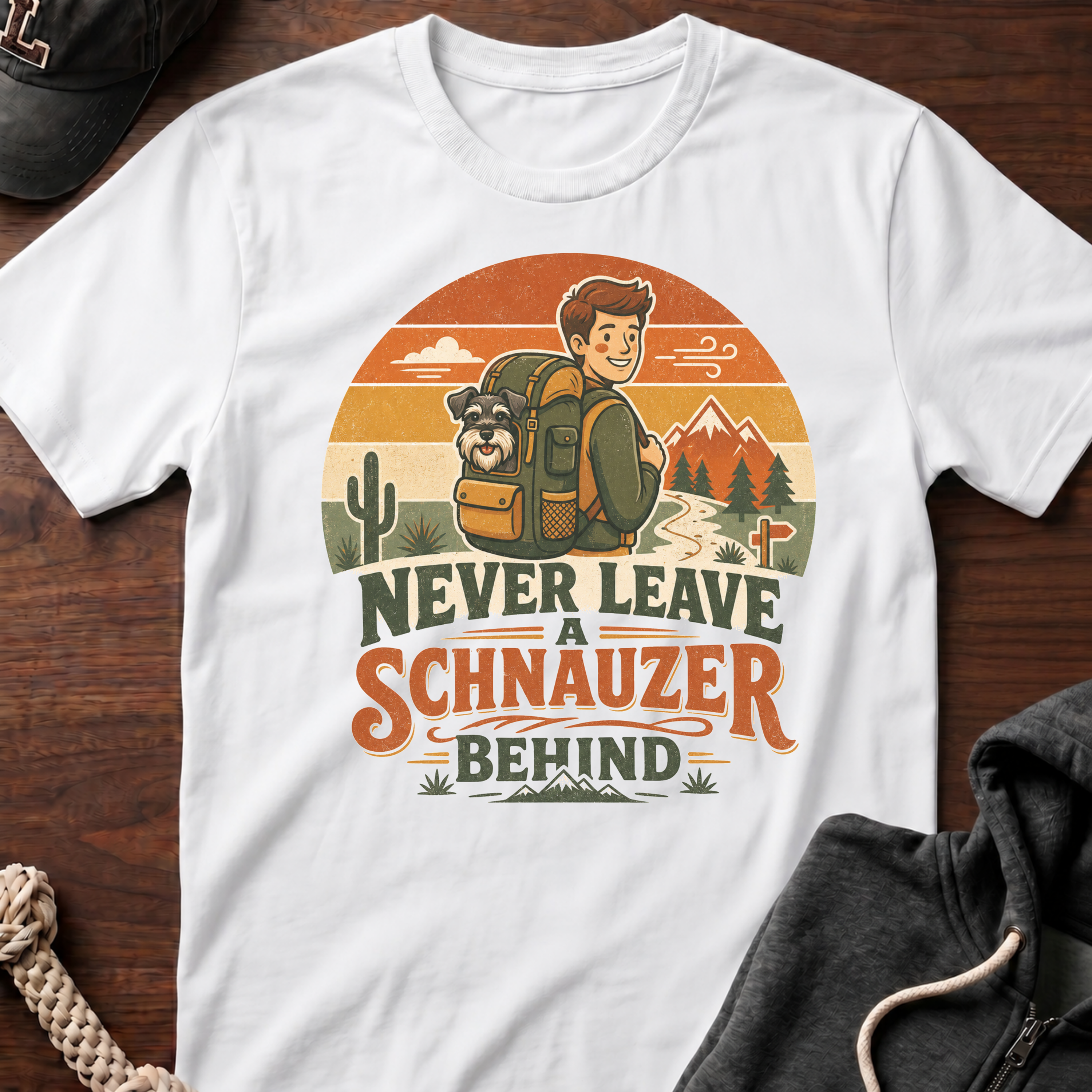 Never Leave A Schnauzer Behind 02 T-Shirt