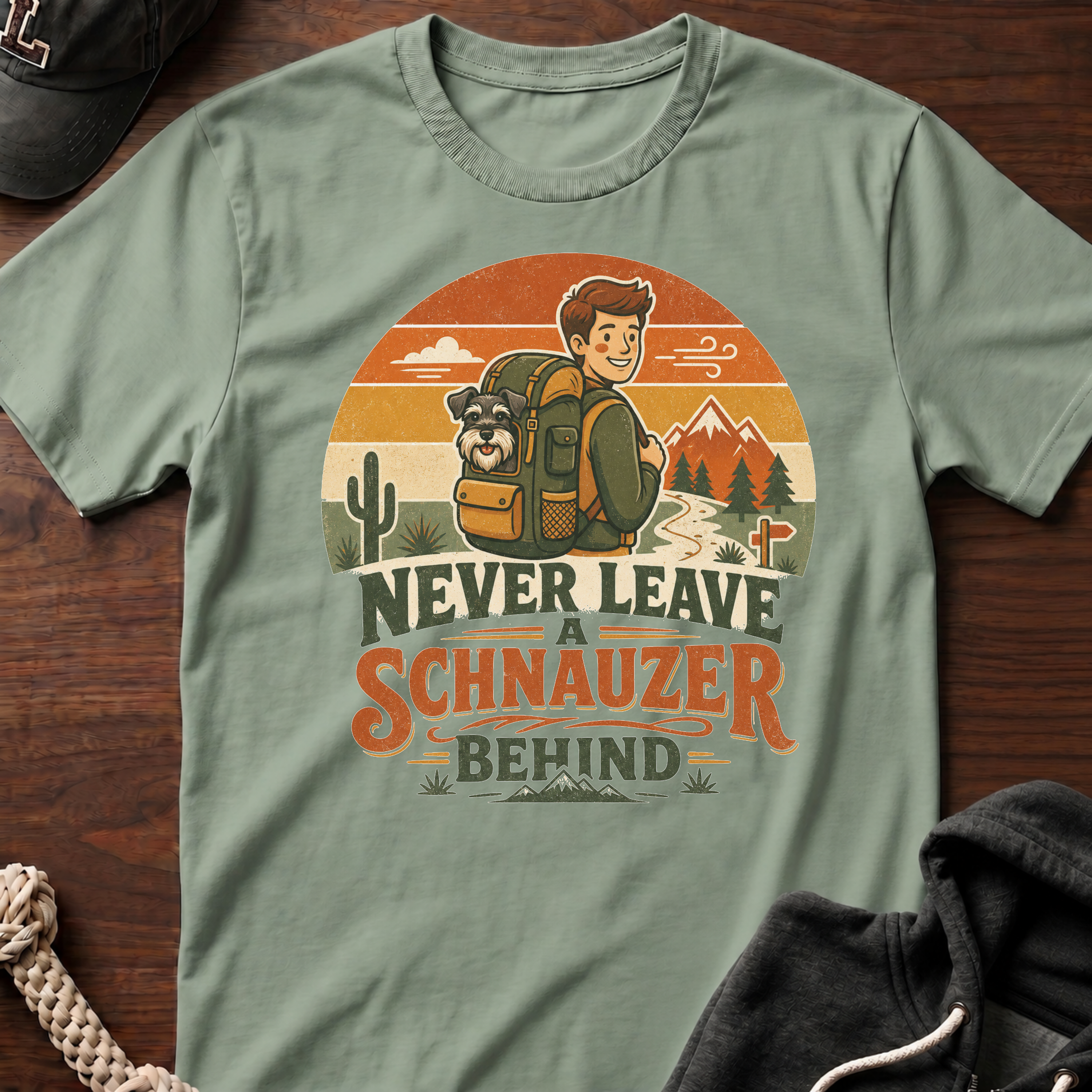 Never Leave A Schnauzer Behind 02 T-Shirt