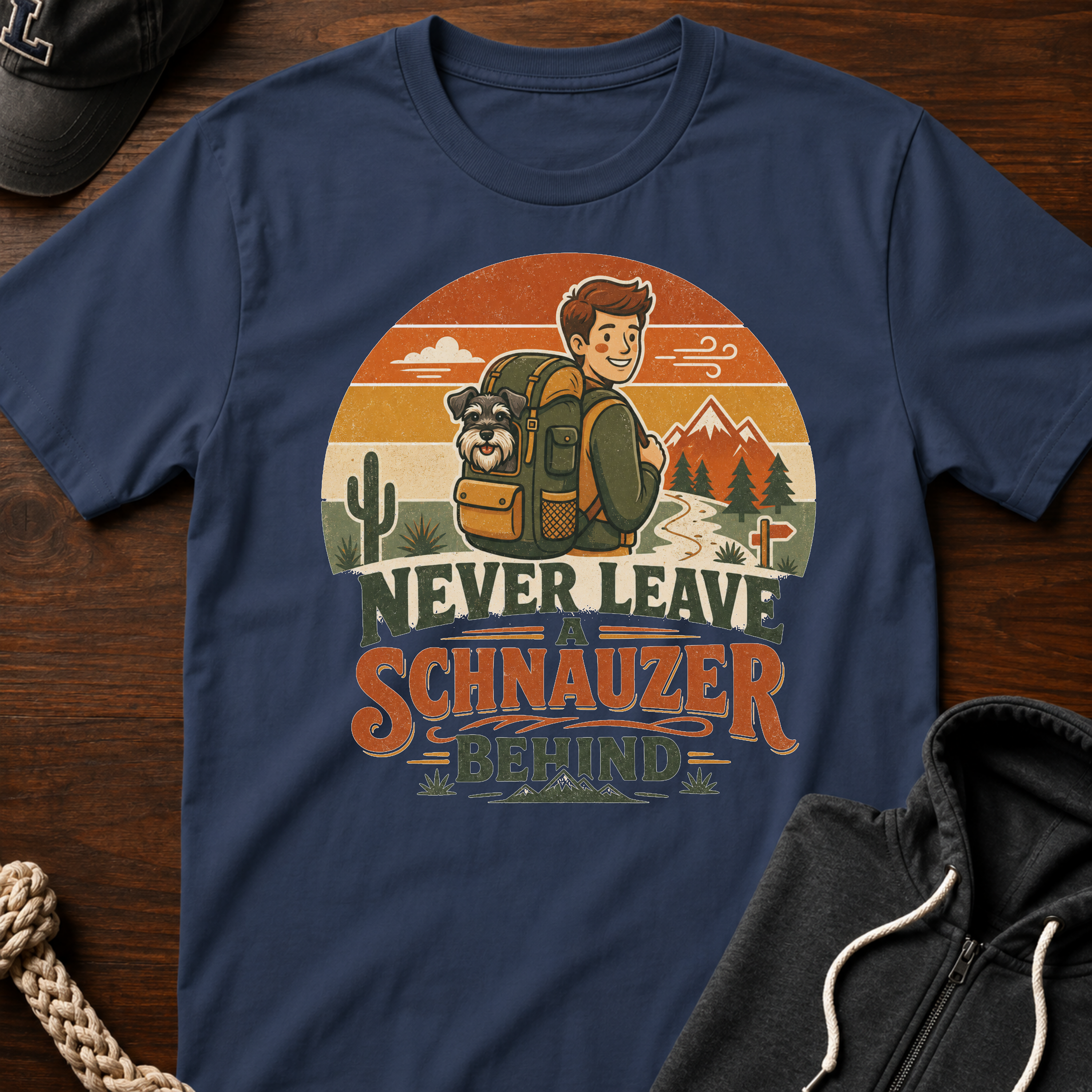 Never Leave A Schnauzer Behind 02 T-Shirt