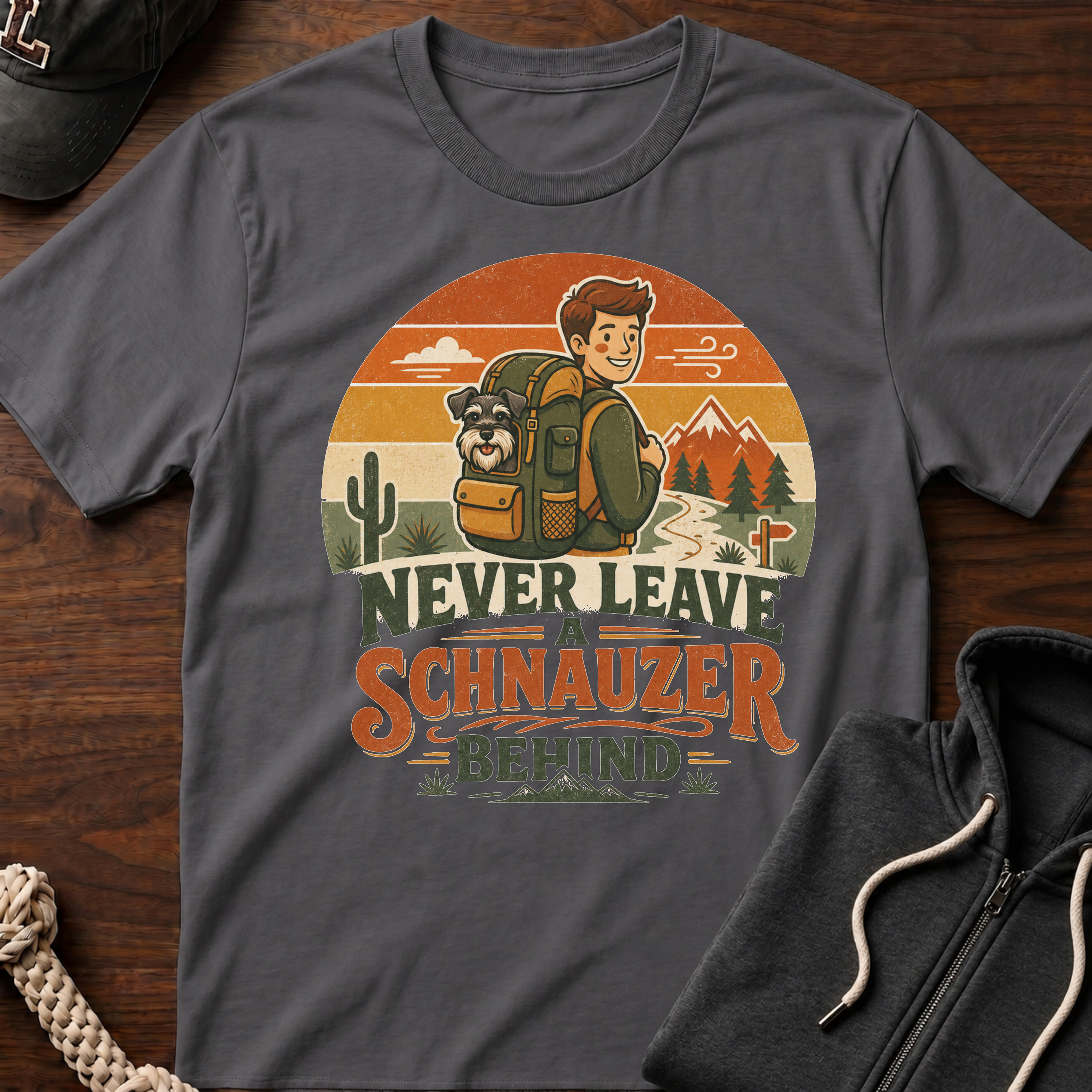 Never Leave A Schnauzer Behind 02 T-Shirt