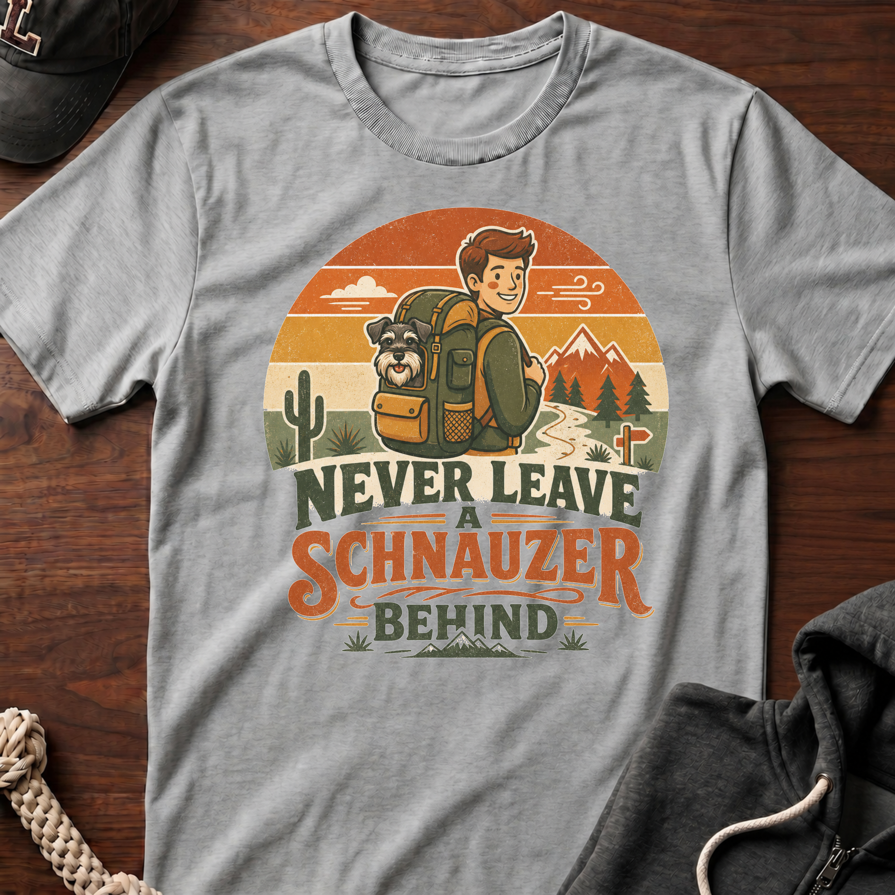 Never Leave A Schnauzer Behind 02 T-Shirt