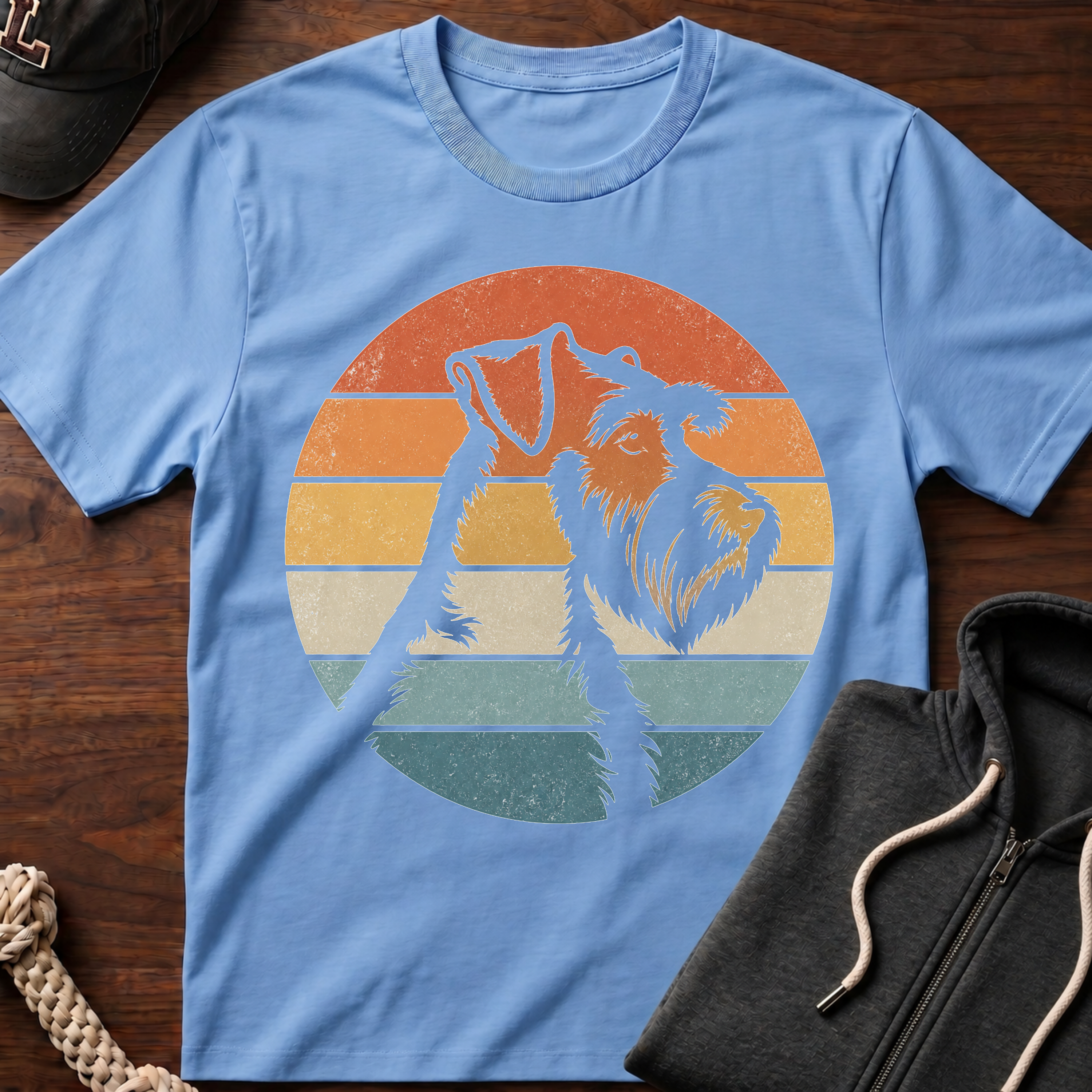 Retro Sunset Profile T-Shirt