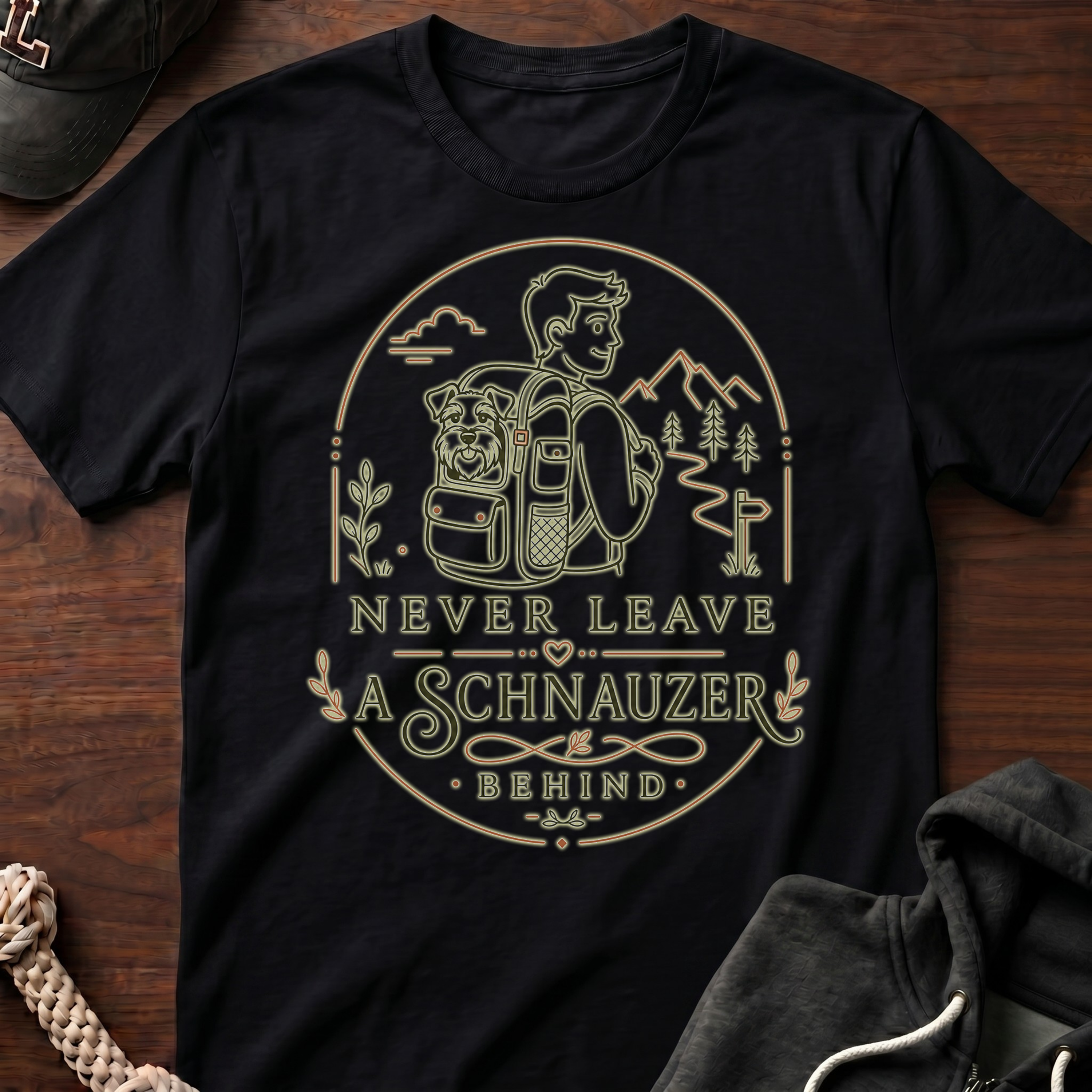 Never Leave A Schnauzer Behind 02 T-Shirt