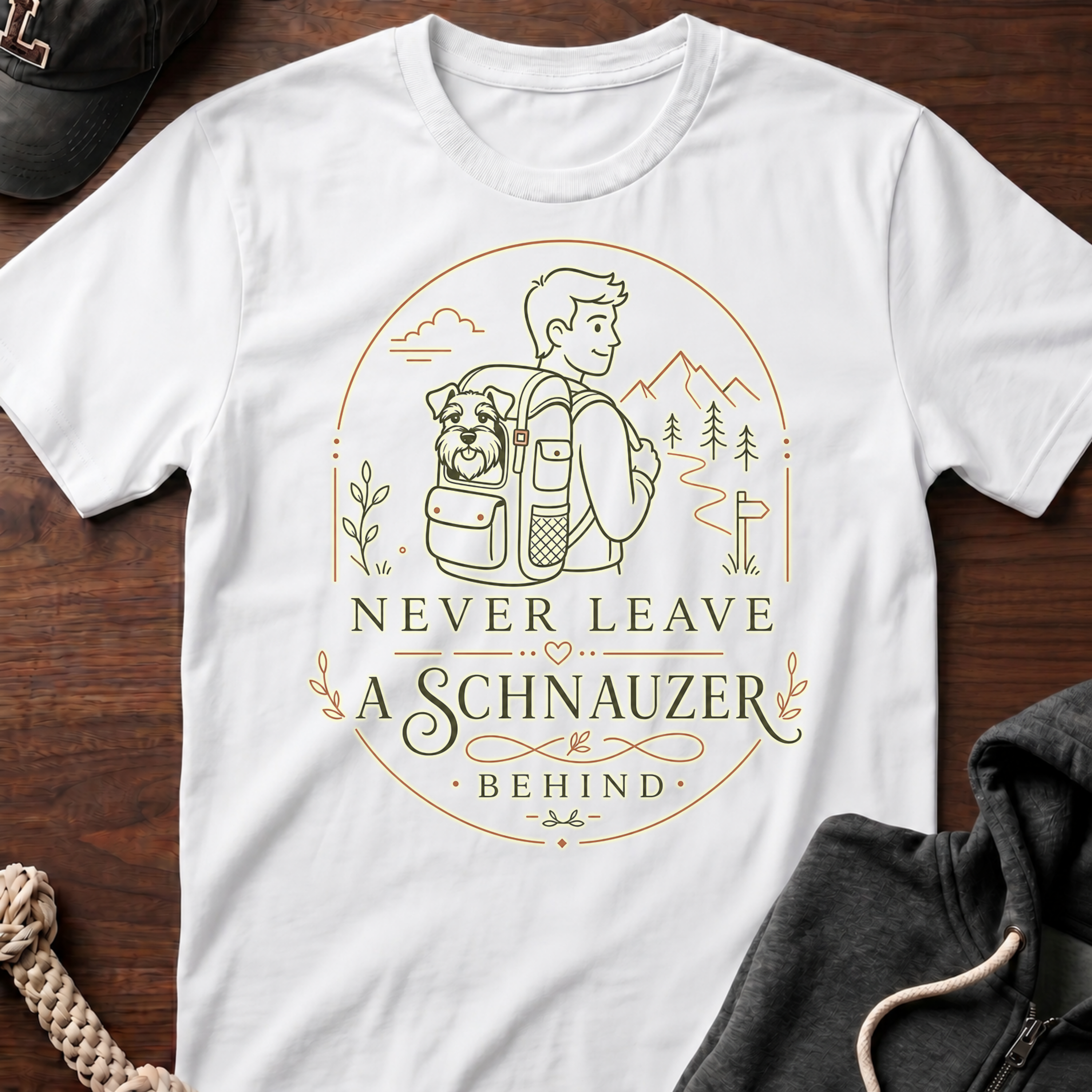 Never Leave A Schnauzer Behind 02 T-Shirt