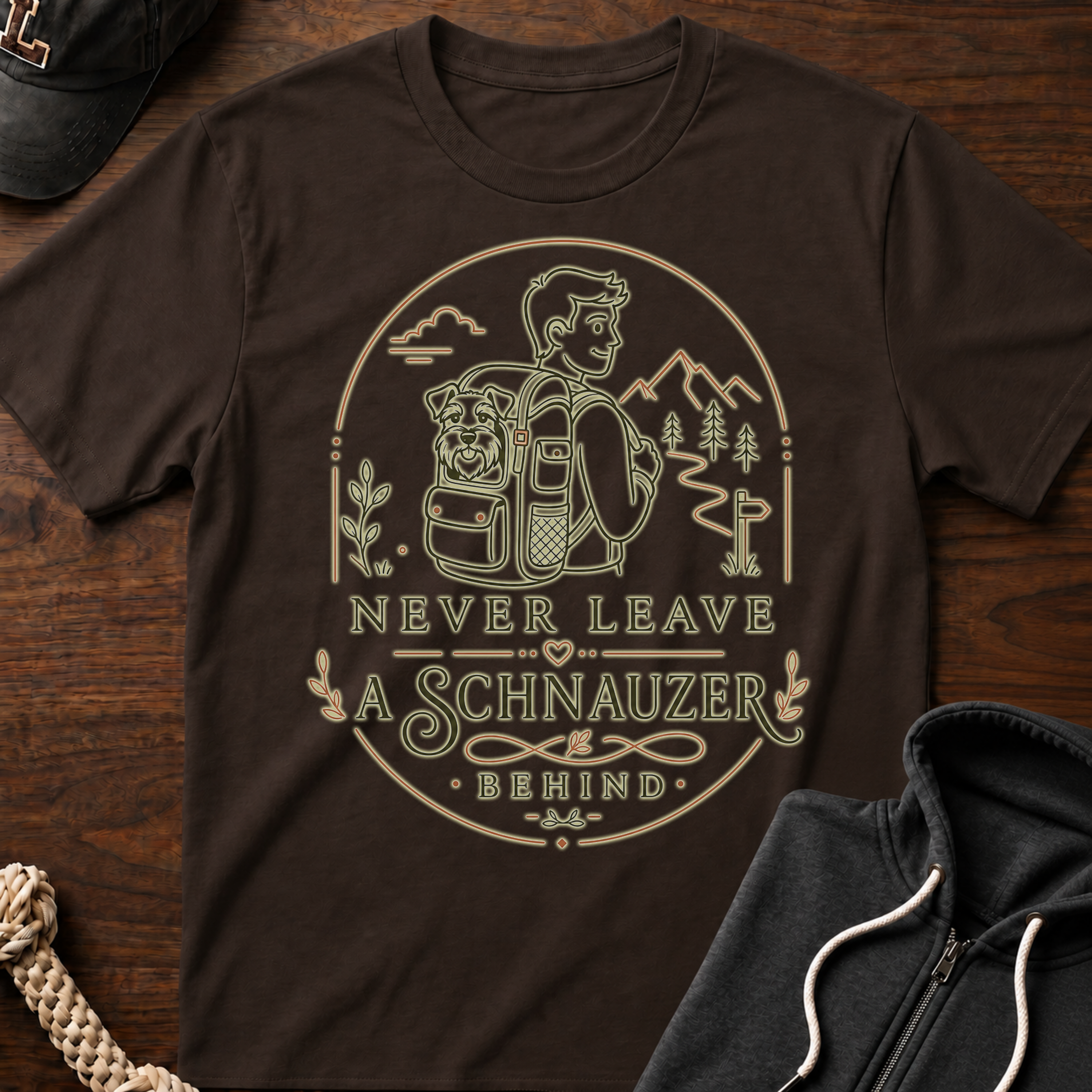 Never Leave A Schnauzer Behind 02 T-Shirt