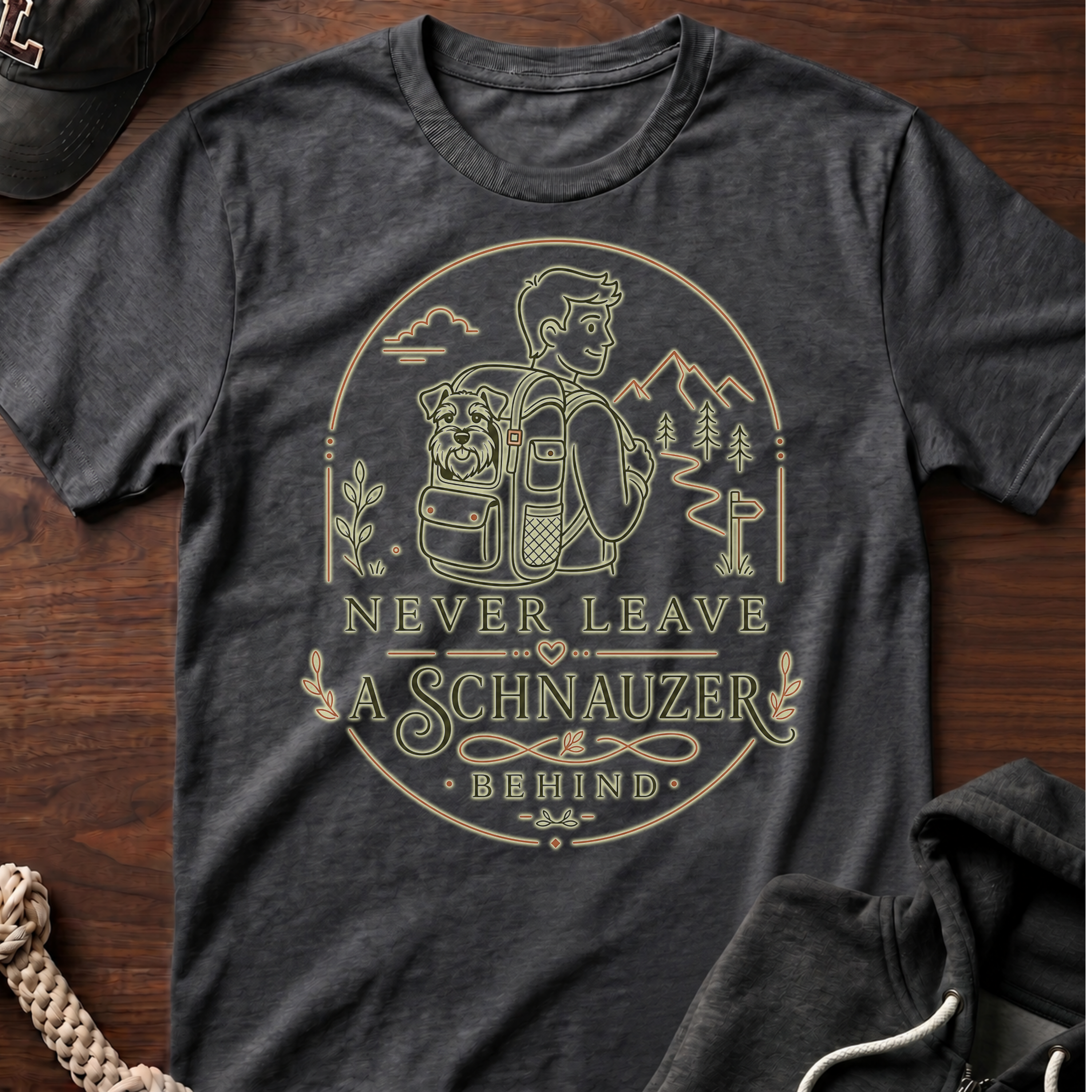 Never Leave A Schnauzer Behind 02 T-Shirt