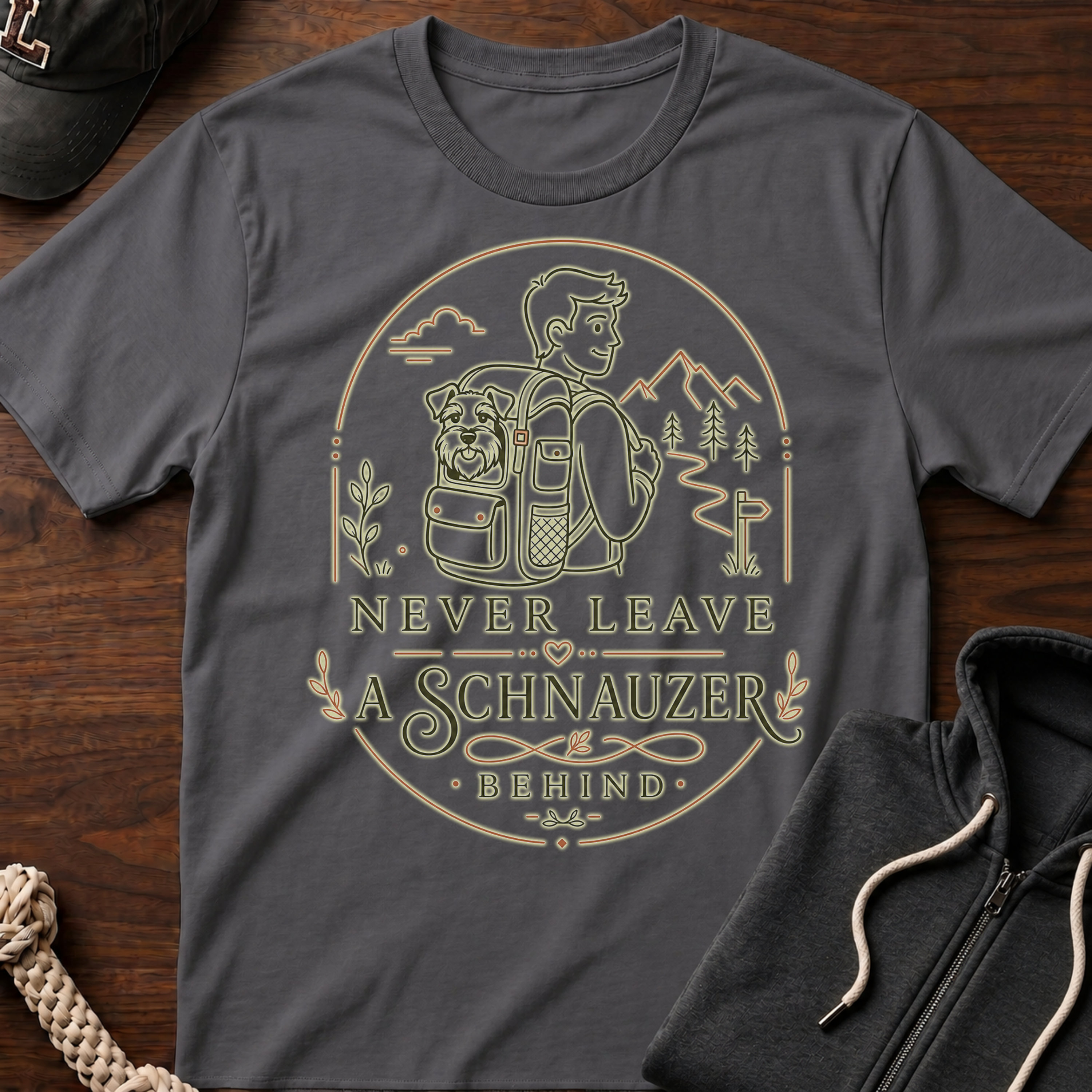 Never Leave A Schnauzer Behind 02 T-Shirt