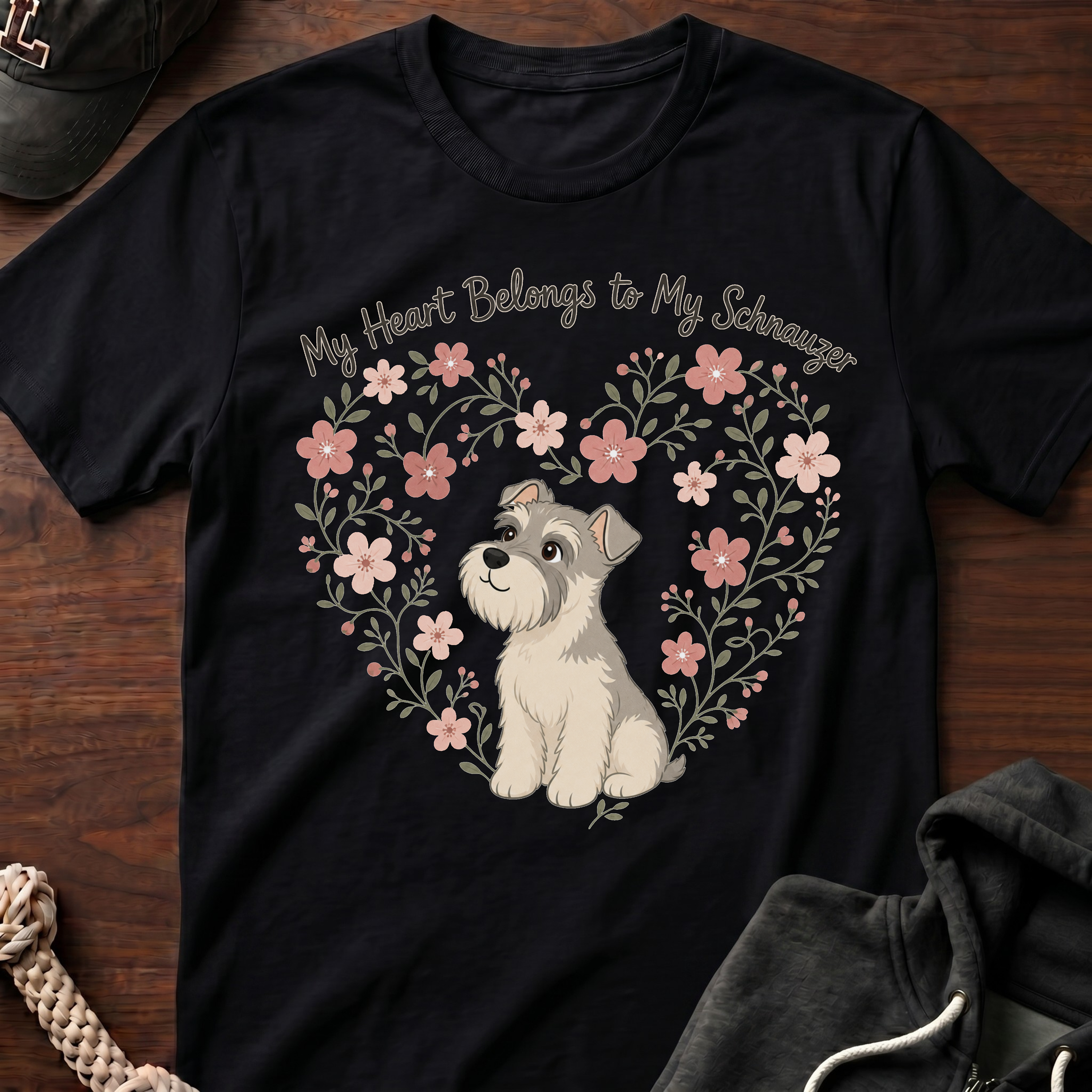 My Heart Belongs To My Schnauzer T-Shirt